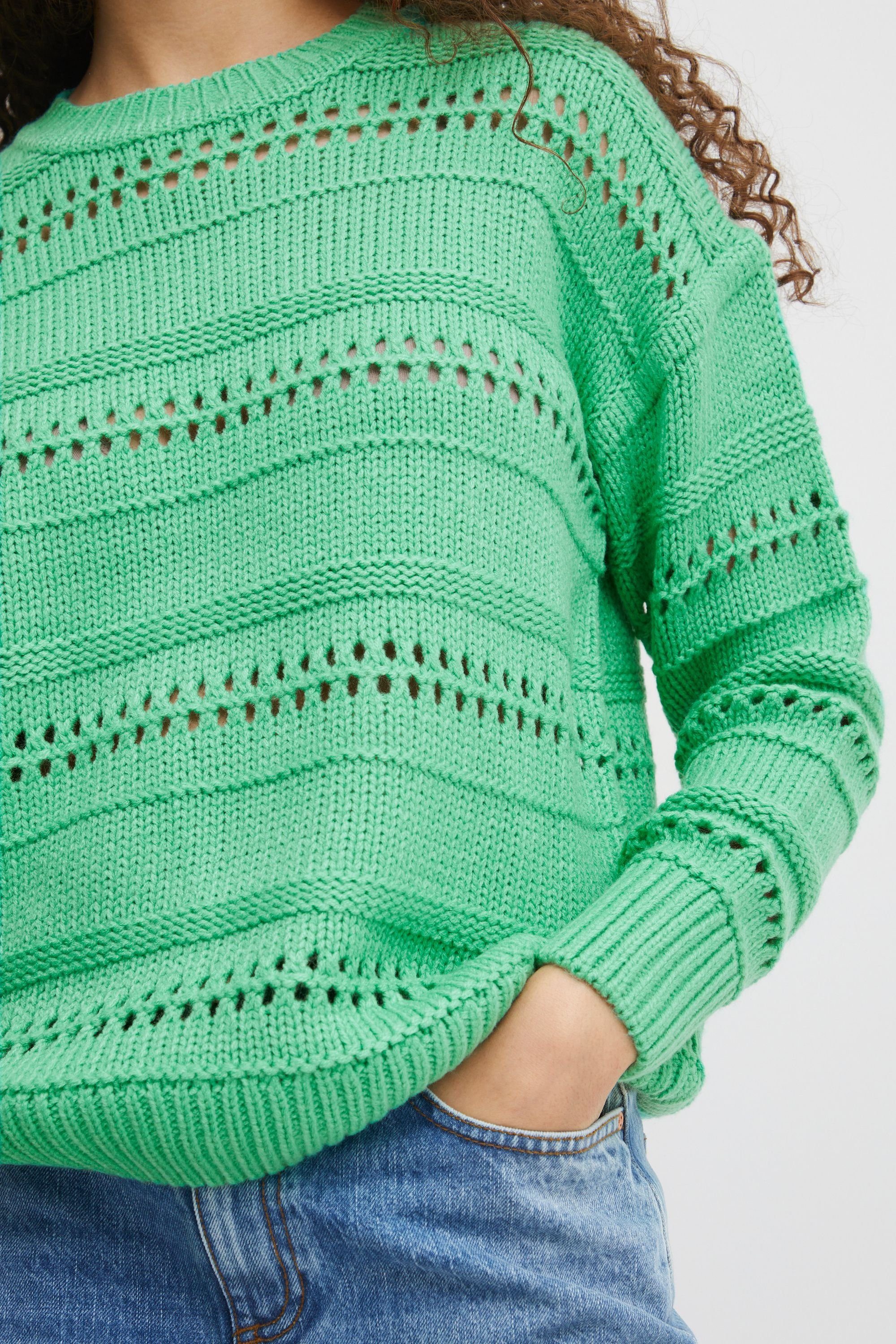 b.young Strickpullover BYOTINKA POINTELLE Ming 20812757 Green JUMPER (165930) 