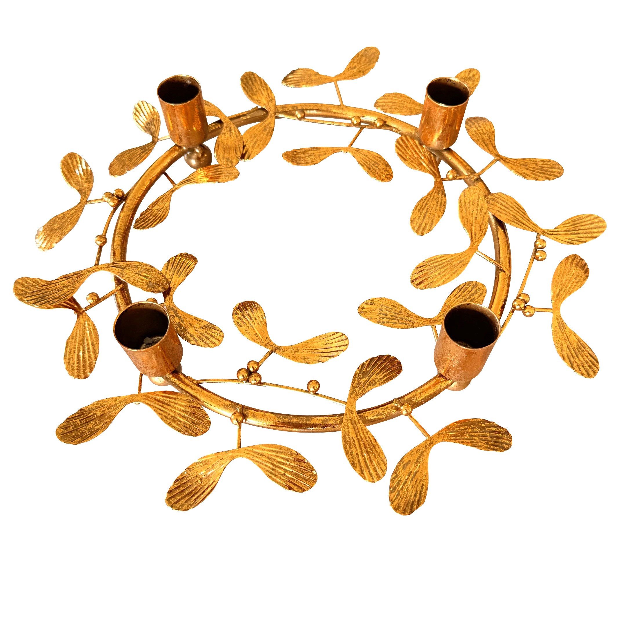 Online-Fuchs Kerzenständer Kerzenhalter, moderner Adventskranz für 4 Stabke günstig online kaufen