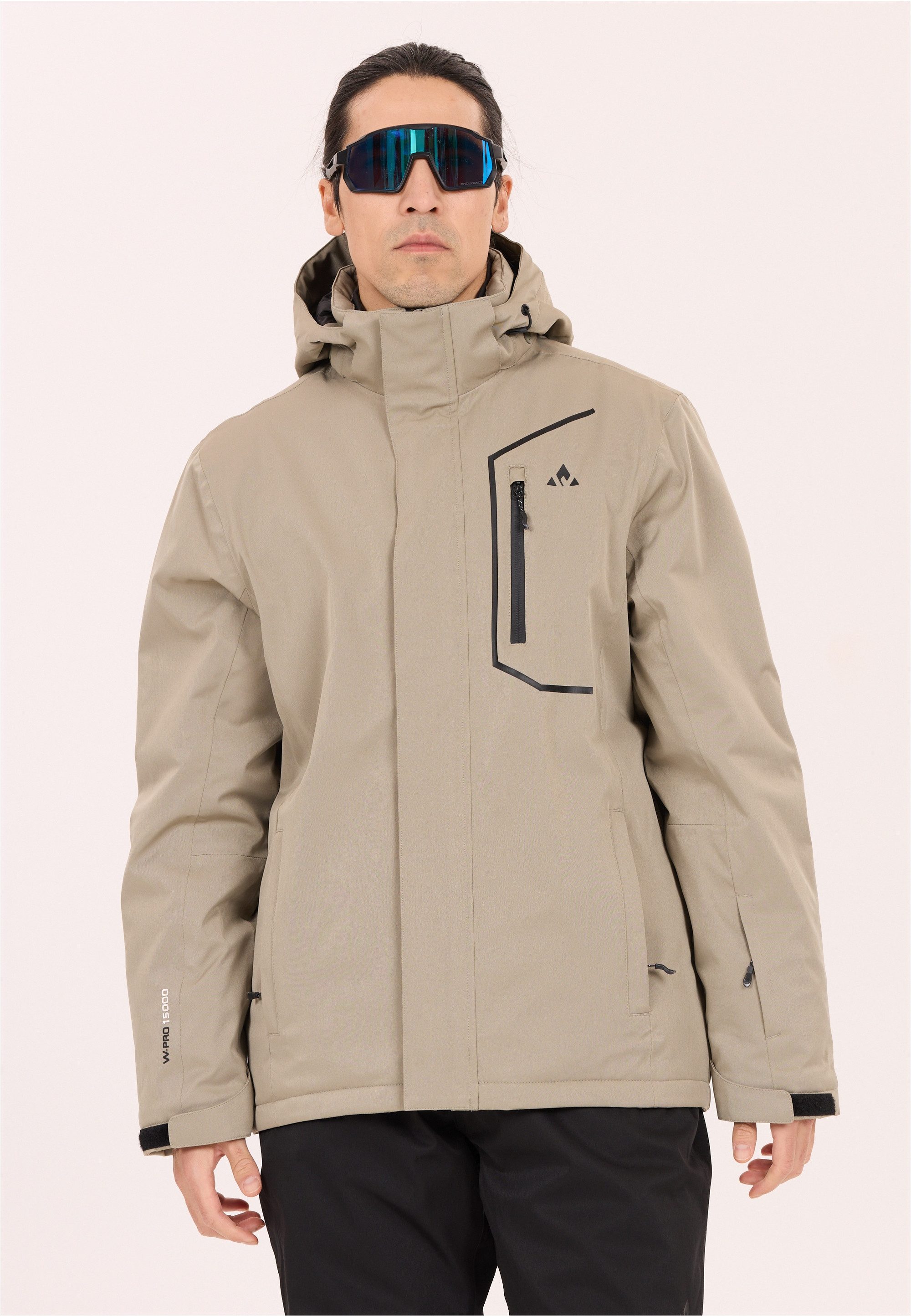 WHISTLER Skijacke Carbon mit wasserabweisender Membran