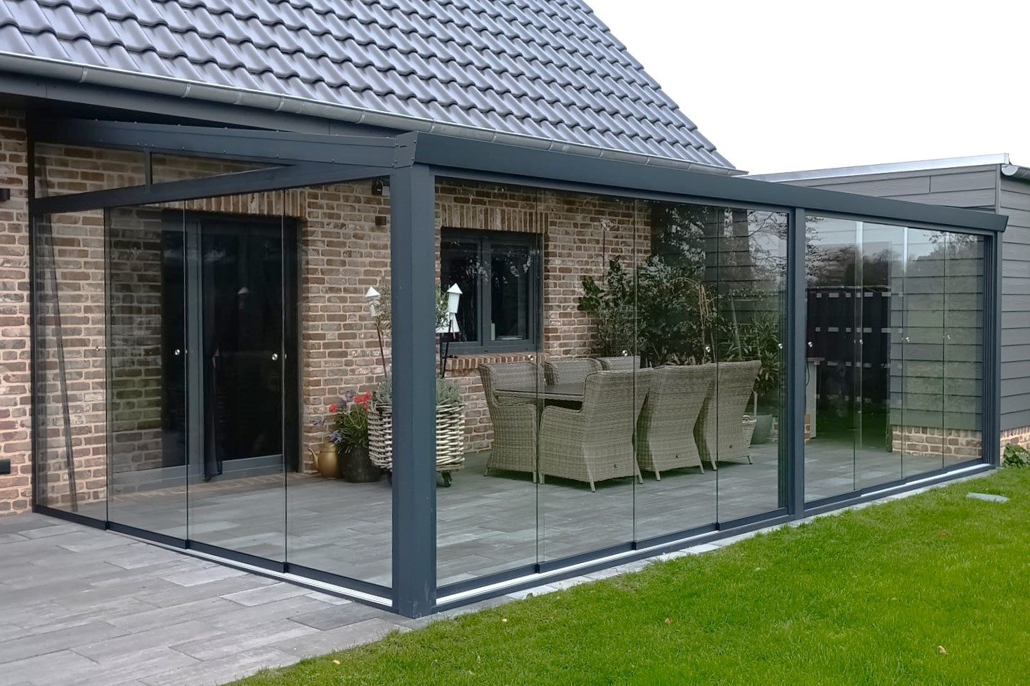 Terrasse2000 Wintergarten Kaltwintergarten Cuxhaven mit Stegplatten, BxT: 400x300 cm, Bedachung Doppelstegplatten