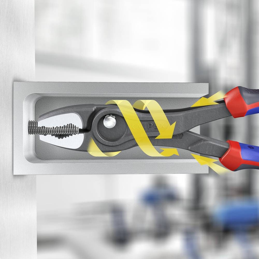 Knipex Flachzange Front- und Seitengreifzange mit Comfort-Griffe atramentiert 82 02 250