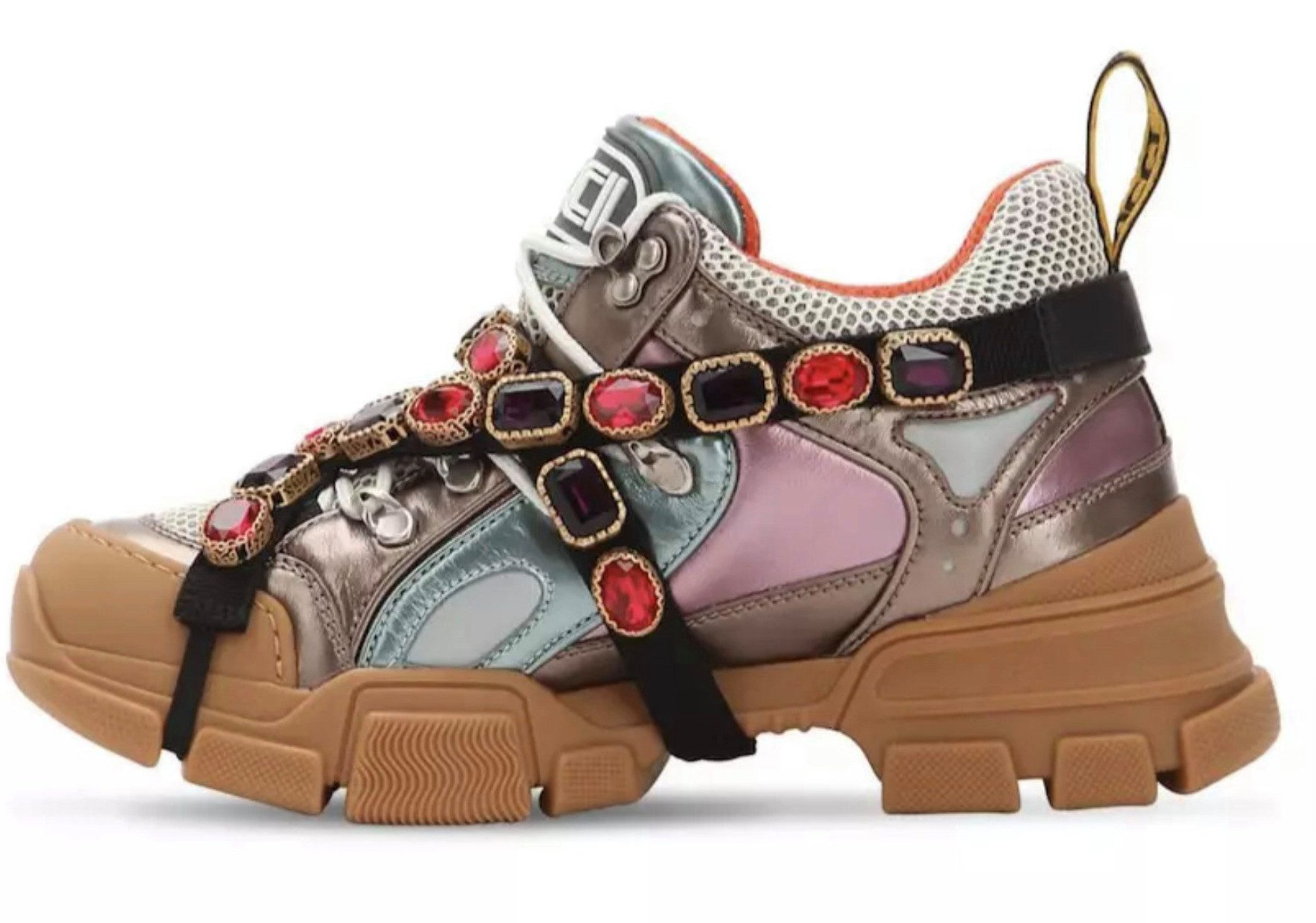GUCCI Flashtrek Removable Crystal Trainers 36,5 Sneaker
