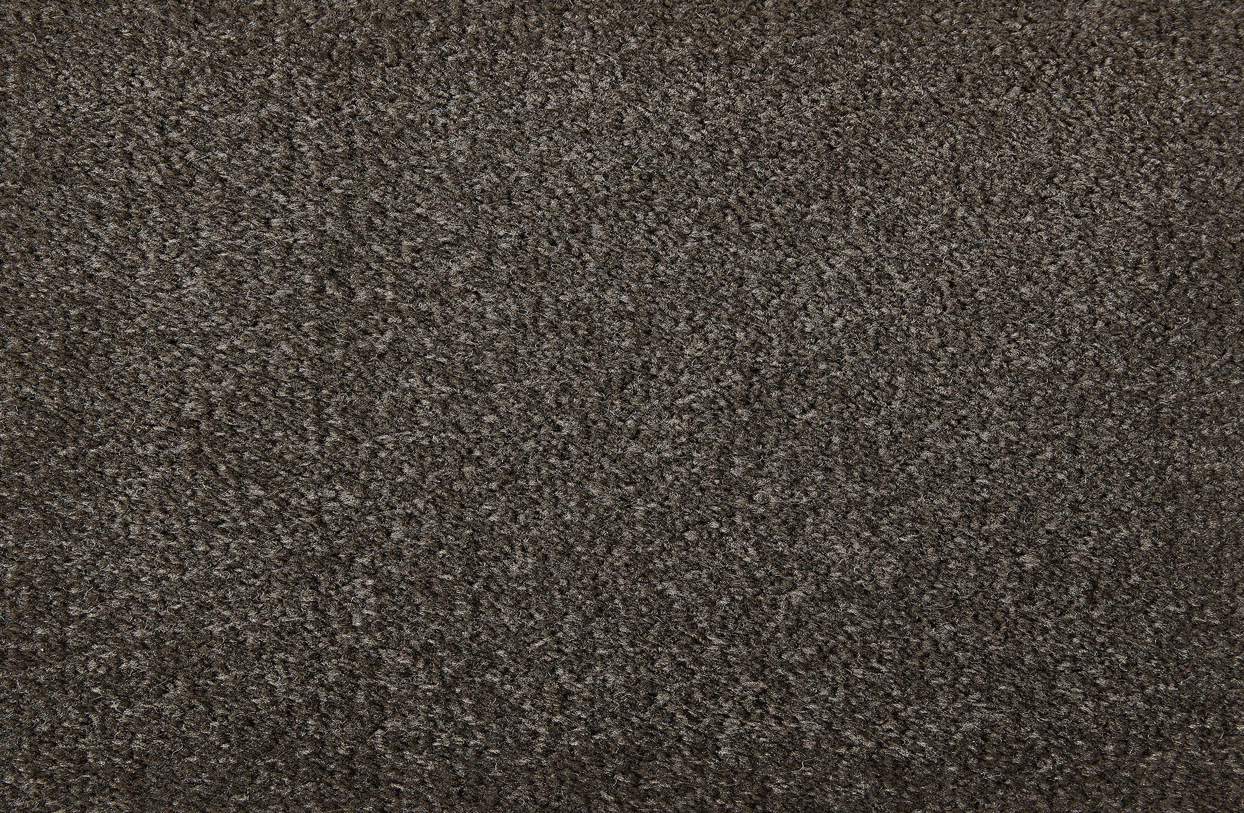 Teppichboden Velours 400 cm Breit, Andiamo, Höhe: 8.5 mm, Teppichboden, Fußbodenheizung geeignet, Bodenbelag grau-braun