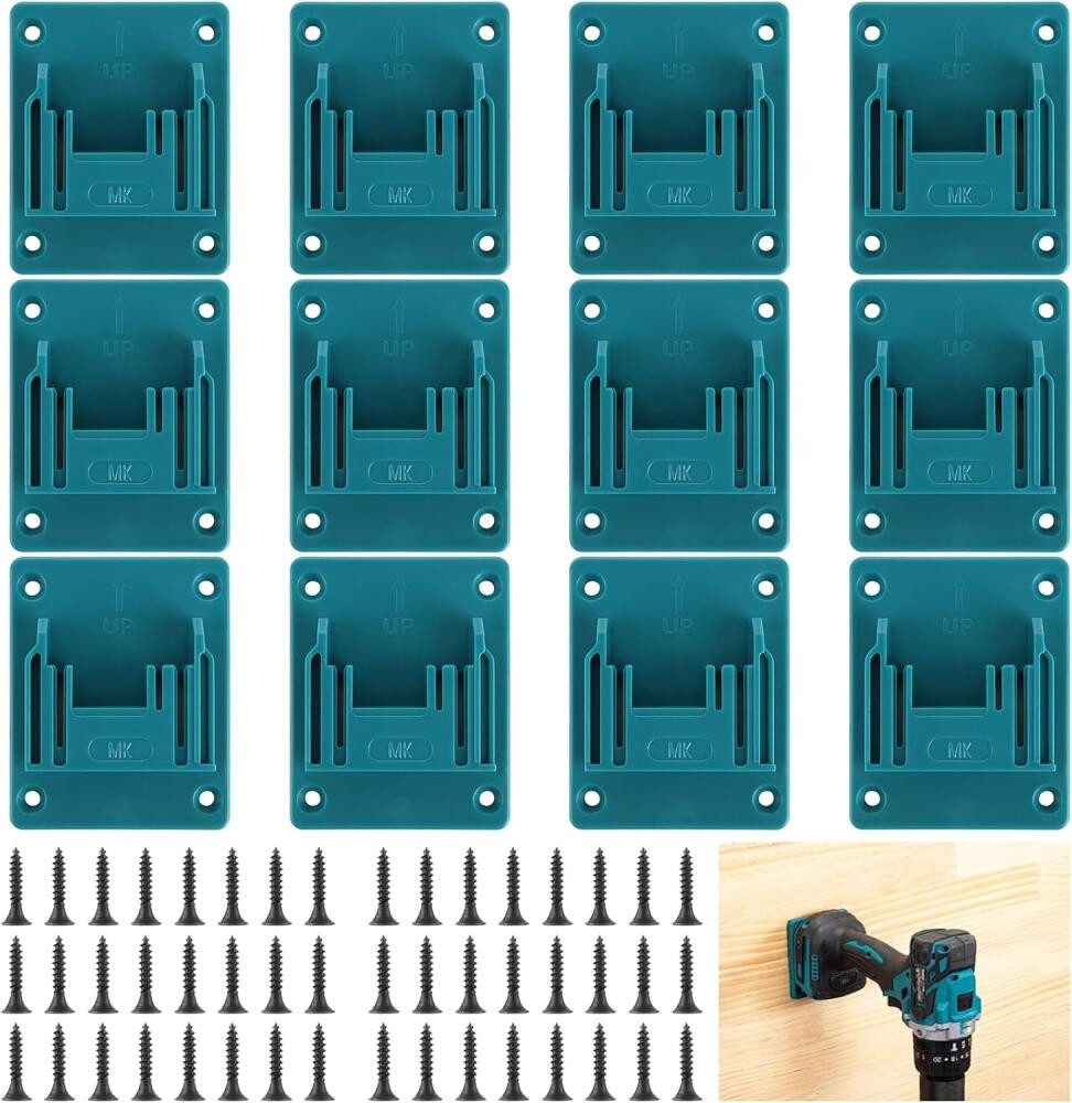 FELIXLEO Werkzeughalter 12 Stück Wandhalterung Werkzeughalter für Makita 14 bis 18V Werkstatt, 1-tlg.