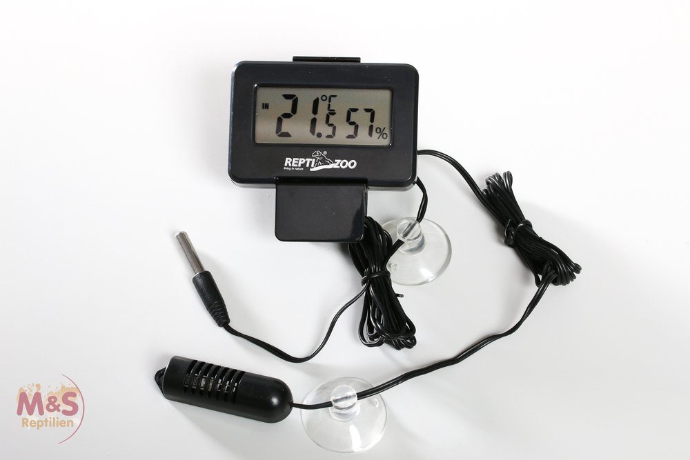ReptiZoo Terrarium Reptizoo Thermo-/Hygrometer mit Fühler SH126 WEEE RegNr. 82392108 von ReptiZoo