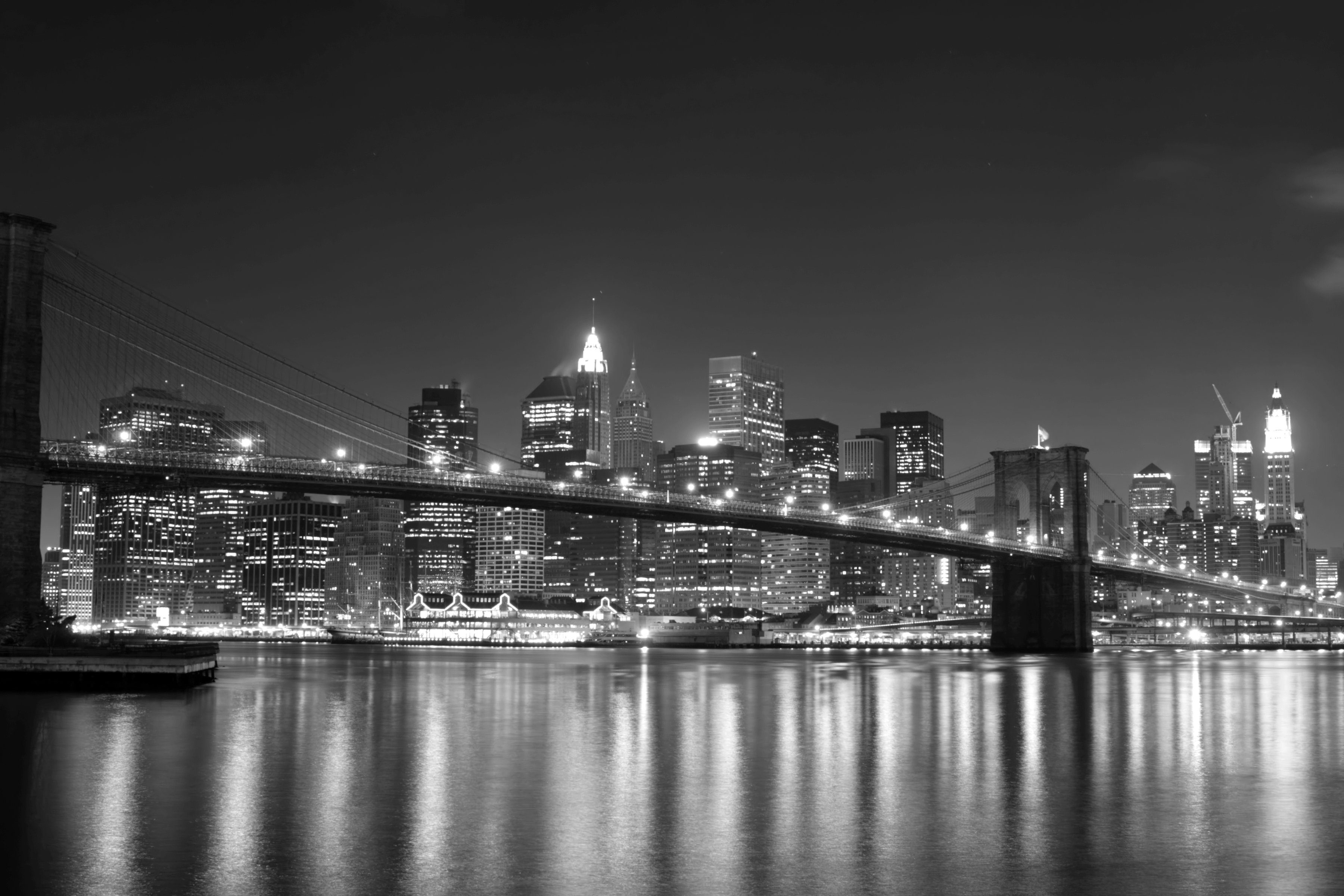 Fototapete New York Schwarz & Weiß