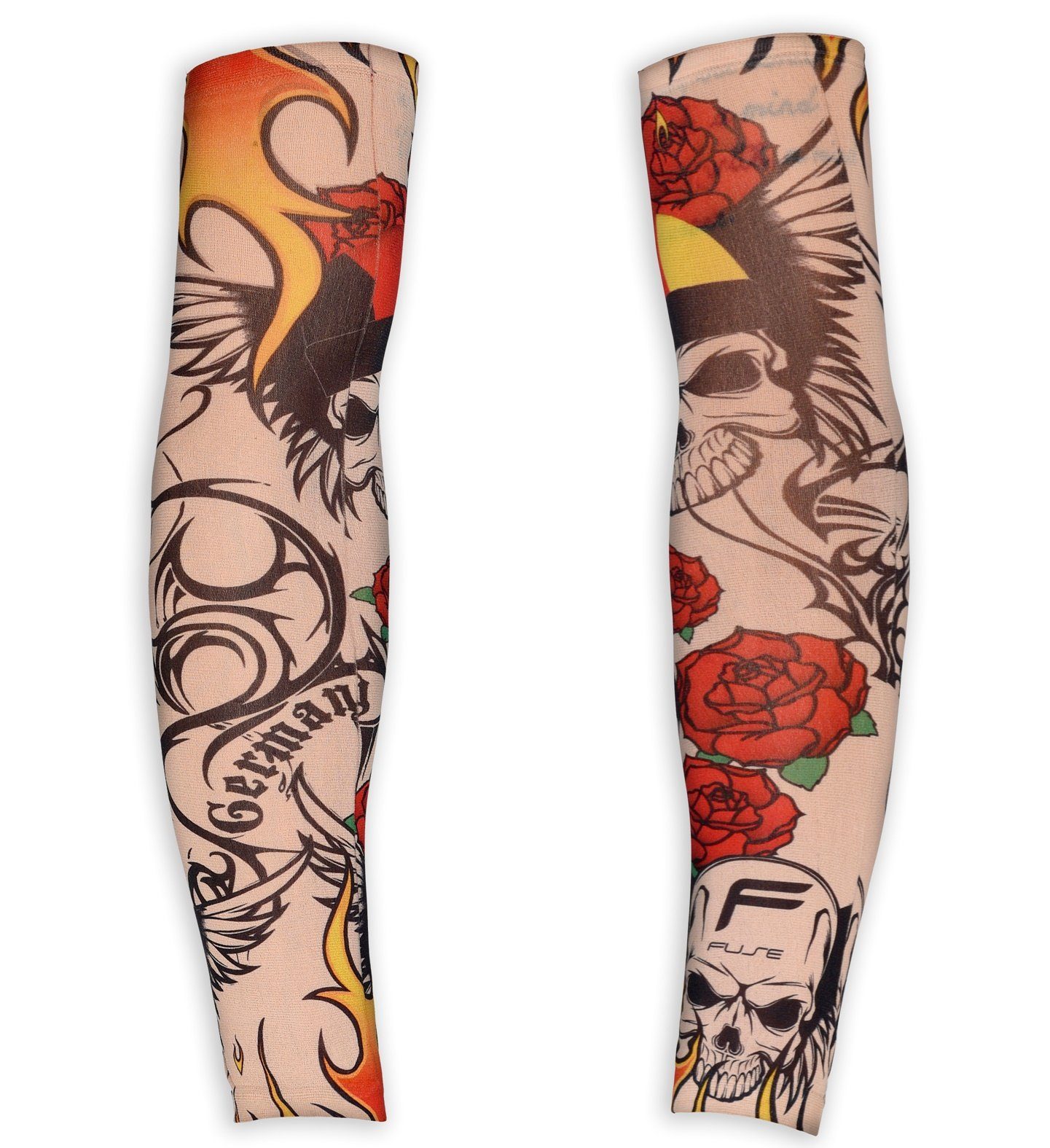 Widmann S.r.l. Theaterschminke Tattooärmel 'Easy Rider' für Erwachsene Armstrümpf