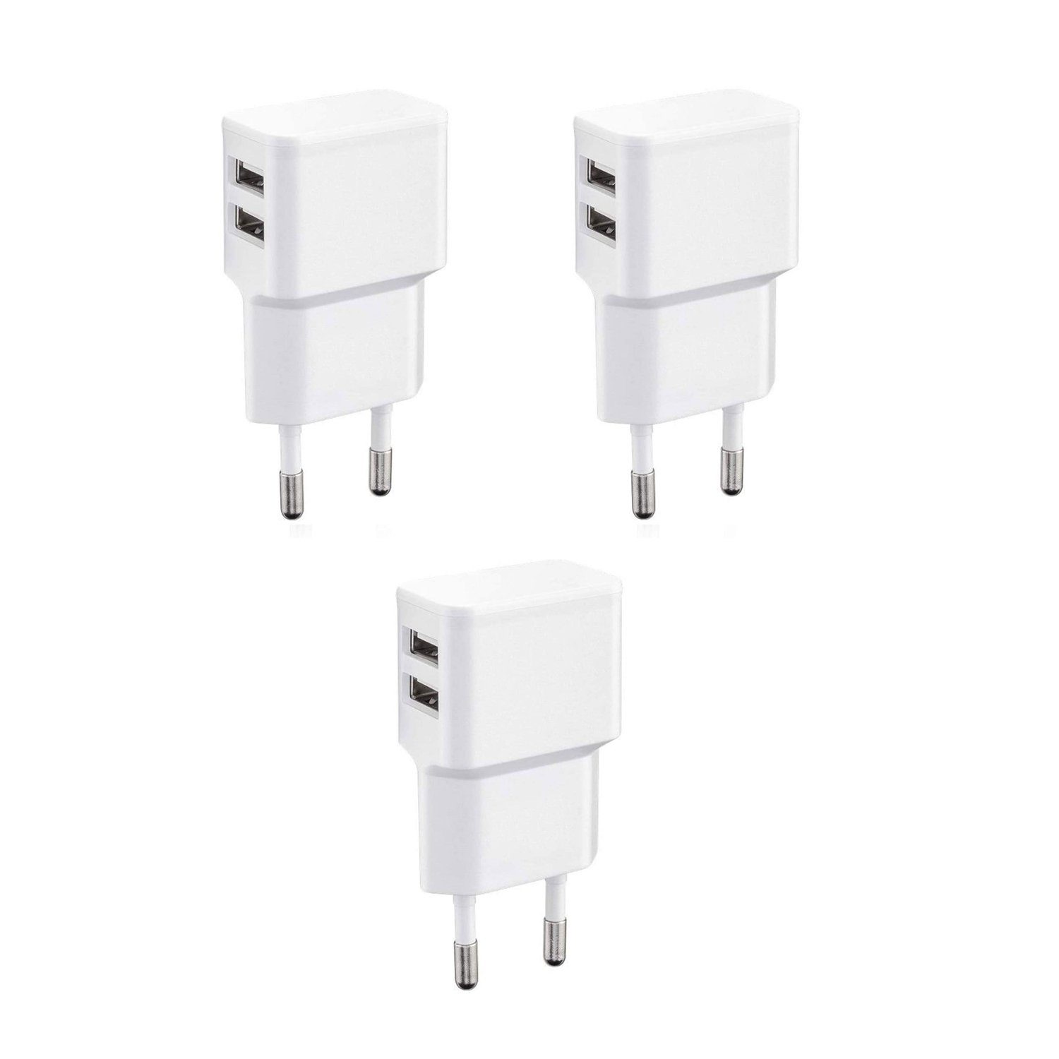 Wicked Chili 3er Set Pro Series Dual USB Ladegerät 12W / 2400mA Steckernetzteil