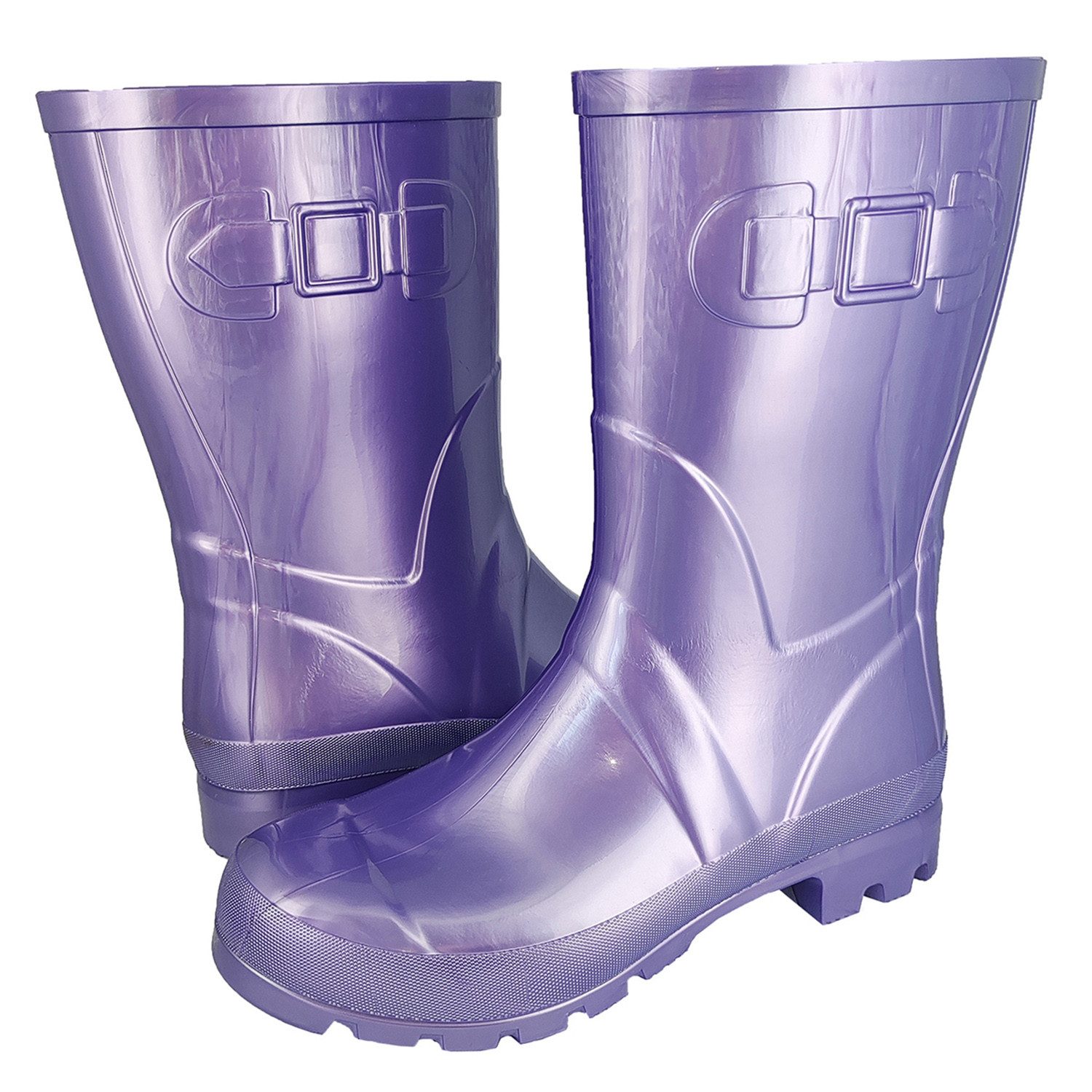 Beck Damen Regenstiefel Glossy Gummistiefel ein Hingucker für jedes Alter