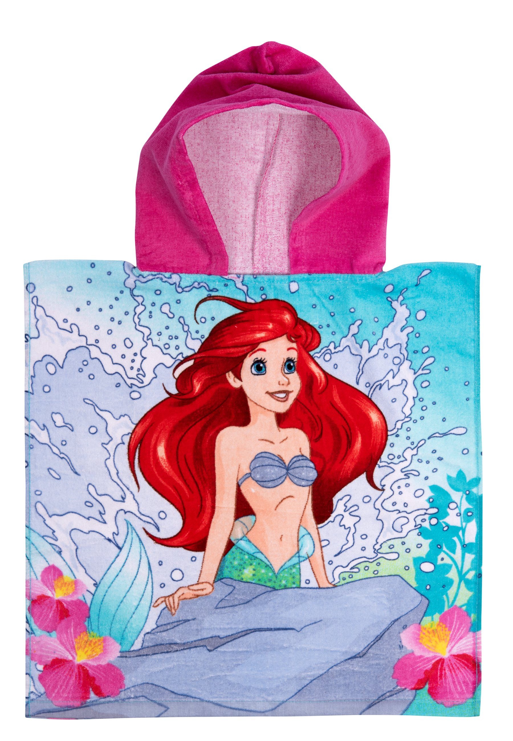 United Labels® Strandtücher Disney - Arielle - Badeponcho
