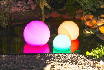 Ubbink LED Gartenleuchte MultiBright Solar Float 20, Ein-/Ausschalter, LED fest integriert, Farbwechsler, Kaltweiß, RGB, für Garten, Teich oder Pool