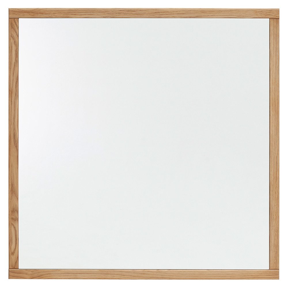 Lomadox Garderobenspiegel AVESTA-06, Rahmen in Eiche, 79x79cm