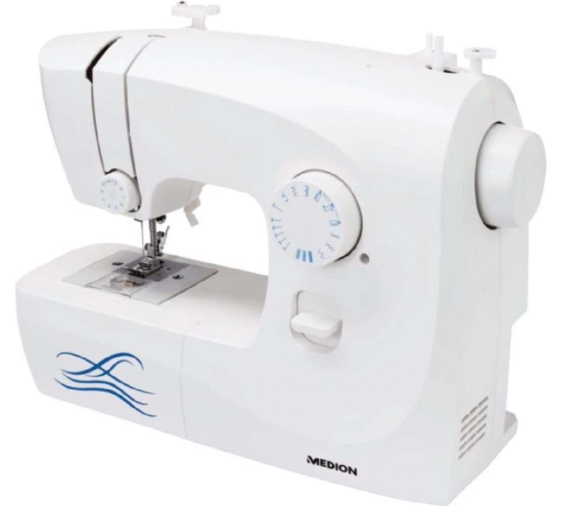 Medion® Freiarm-Nähmaschine Medion MD18005 Freiarm Nähmaschine, Nählicht 4 stufiges Knopfloch