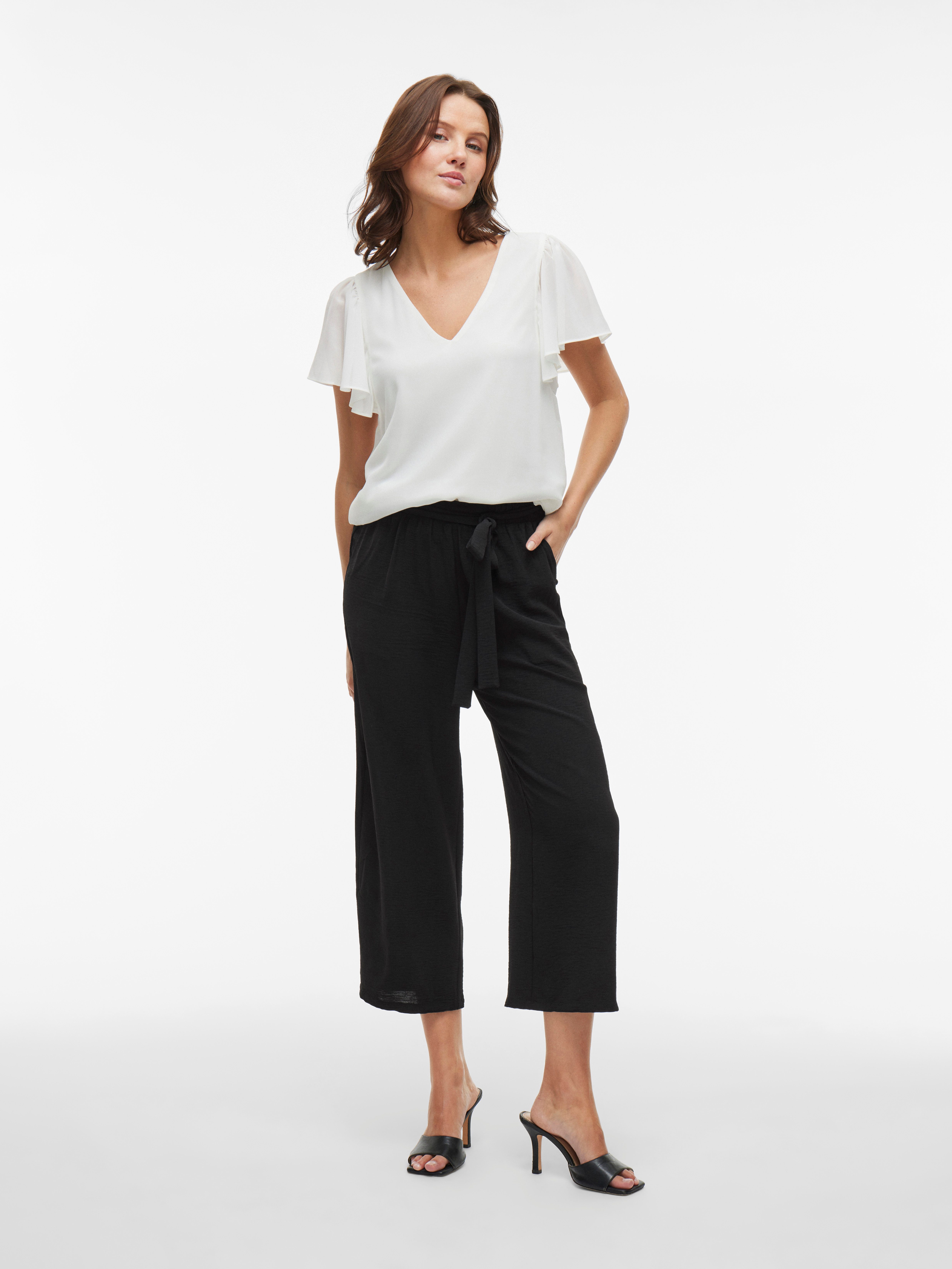 Vila Schlupfhose VIJOSA BELTED CULOTTE PANTS - NOOS Sommerhose