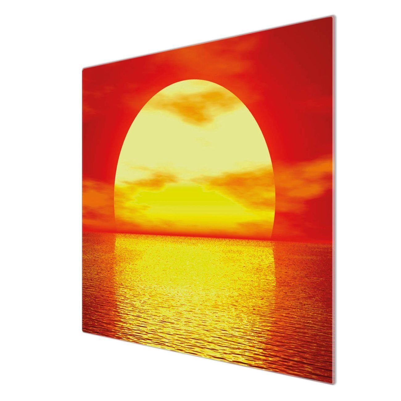 Glas Gummifüßchen) Sonnenuntergang, selbstklebende Herd-Abdeckplatte (gehärtet, tlg., 1 inkl. banjado