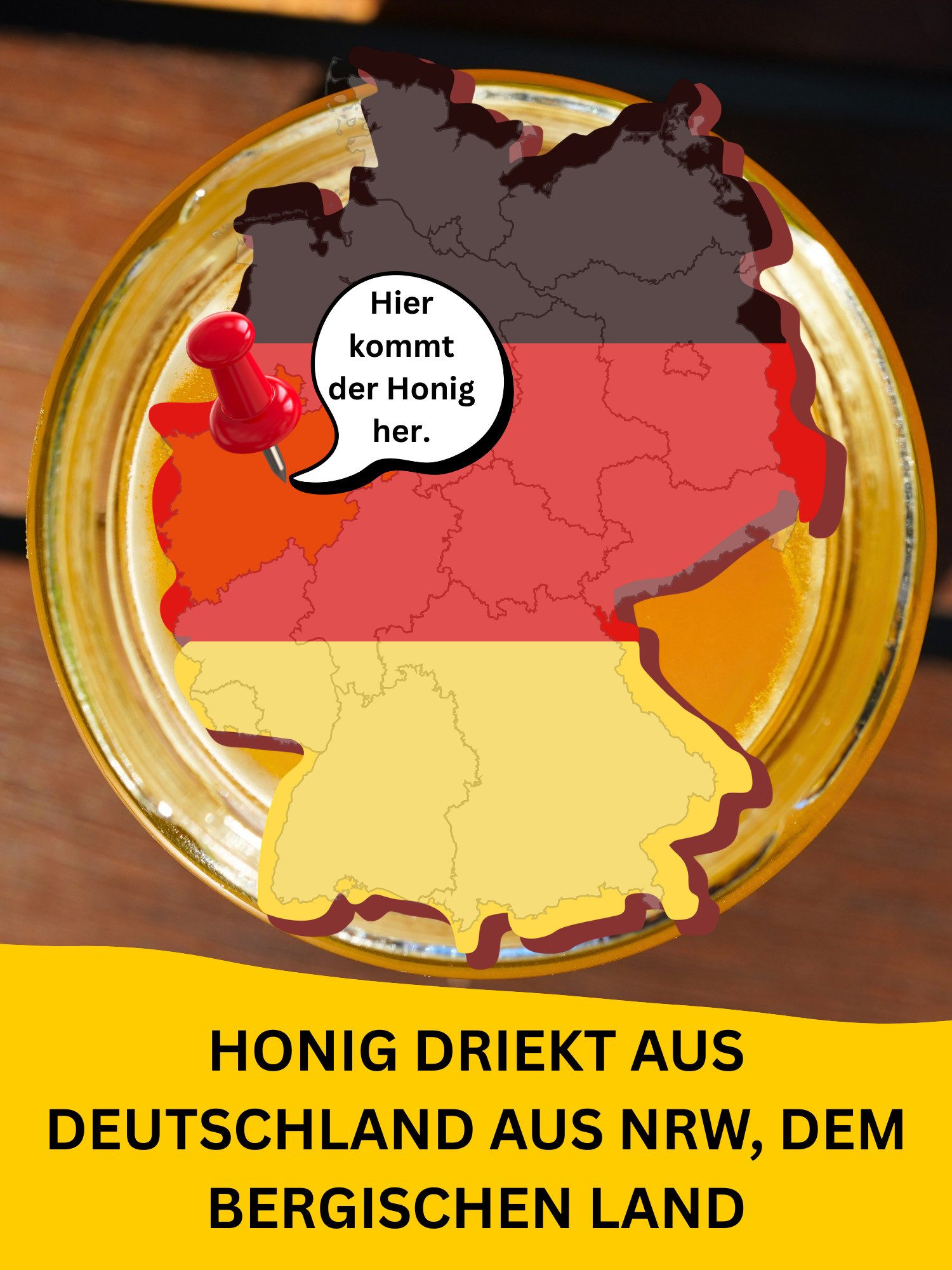 Grega´s Imkerei Honig Deutscher Roher Honig, 1 x 250 g, Roh Honig flüßig abgefüllt - kristallisiert im Glas