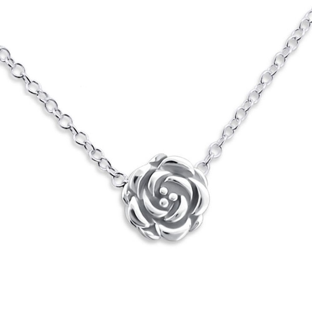 Kette mit Anhänger Kette Rose aus 925 Silber Damen