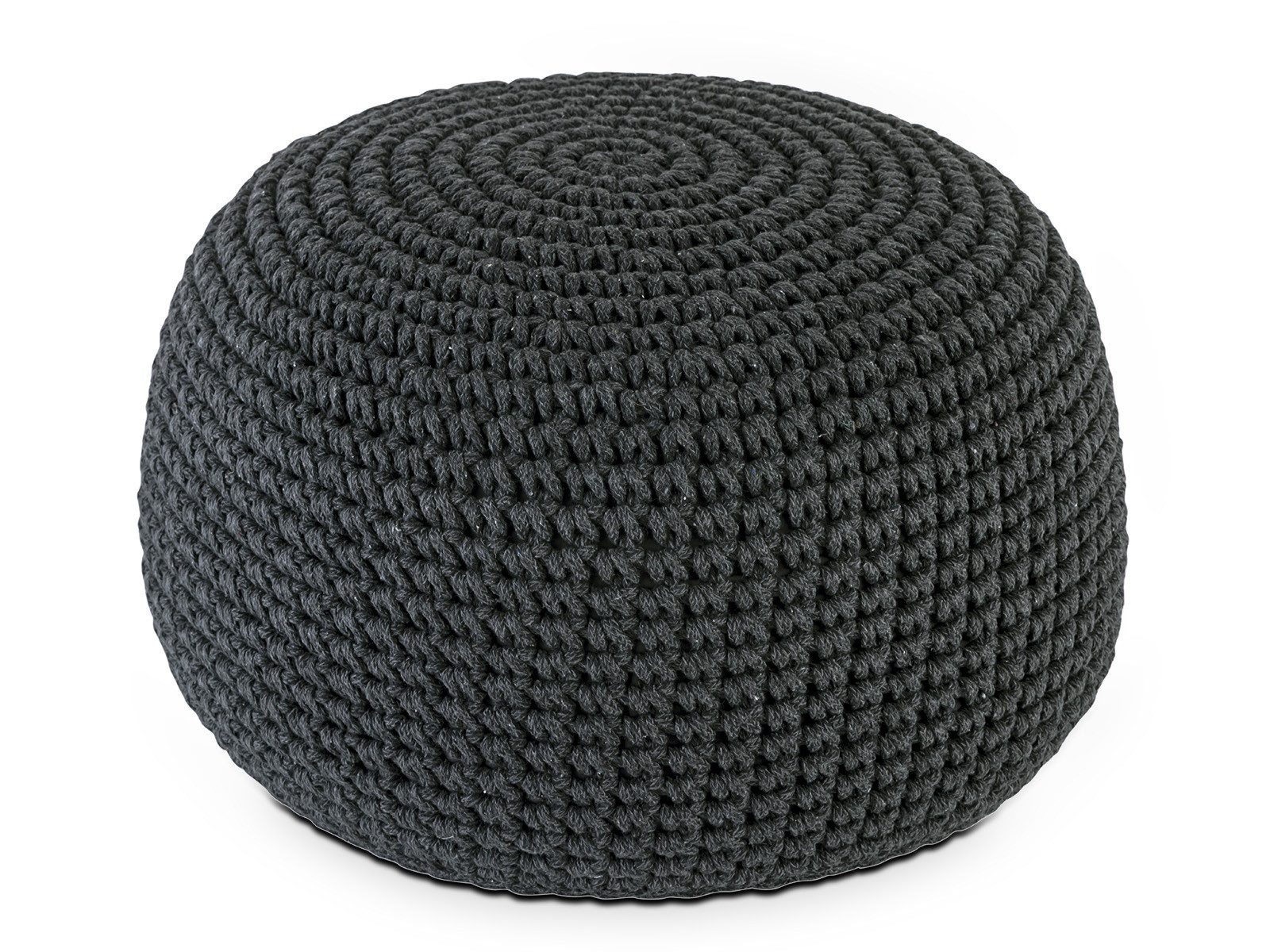 Amagohome Sitzhocker Bodenkissen Pouf Ø55 H37 Mohar Sitzhocker Sitzpouf waschbar nachfüllba, Bezug abnehmbar u. bei 30° Feinwäsche waschbar!