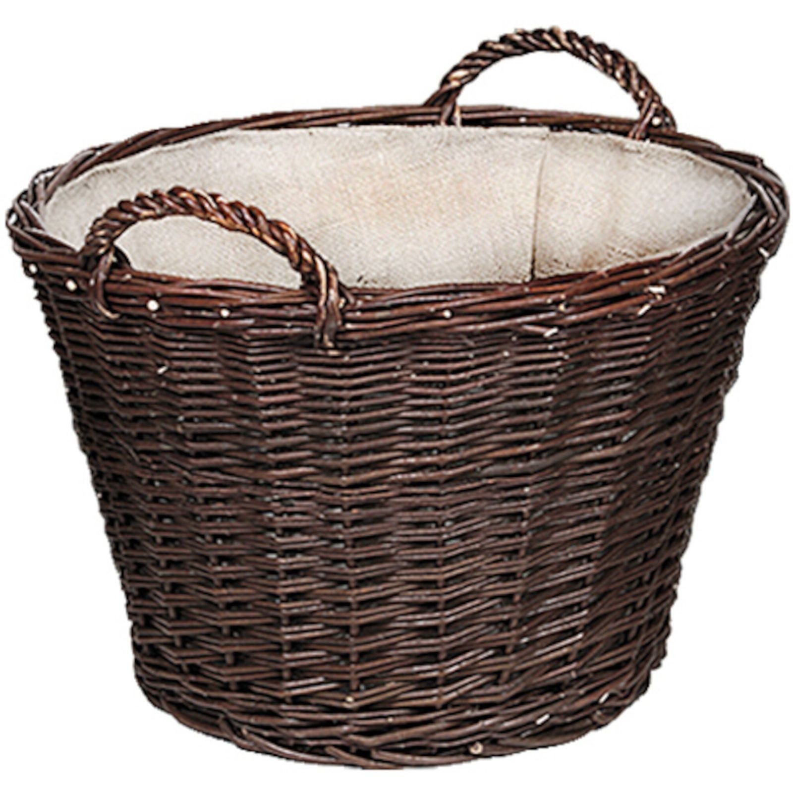 Siena Garden Aufbewahrungsbox Weidenkorb mit Jute Ø 55 x 36 cm