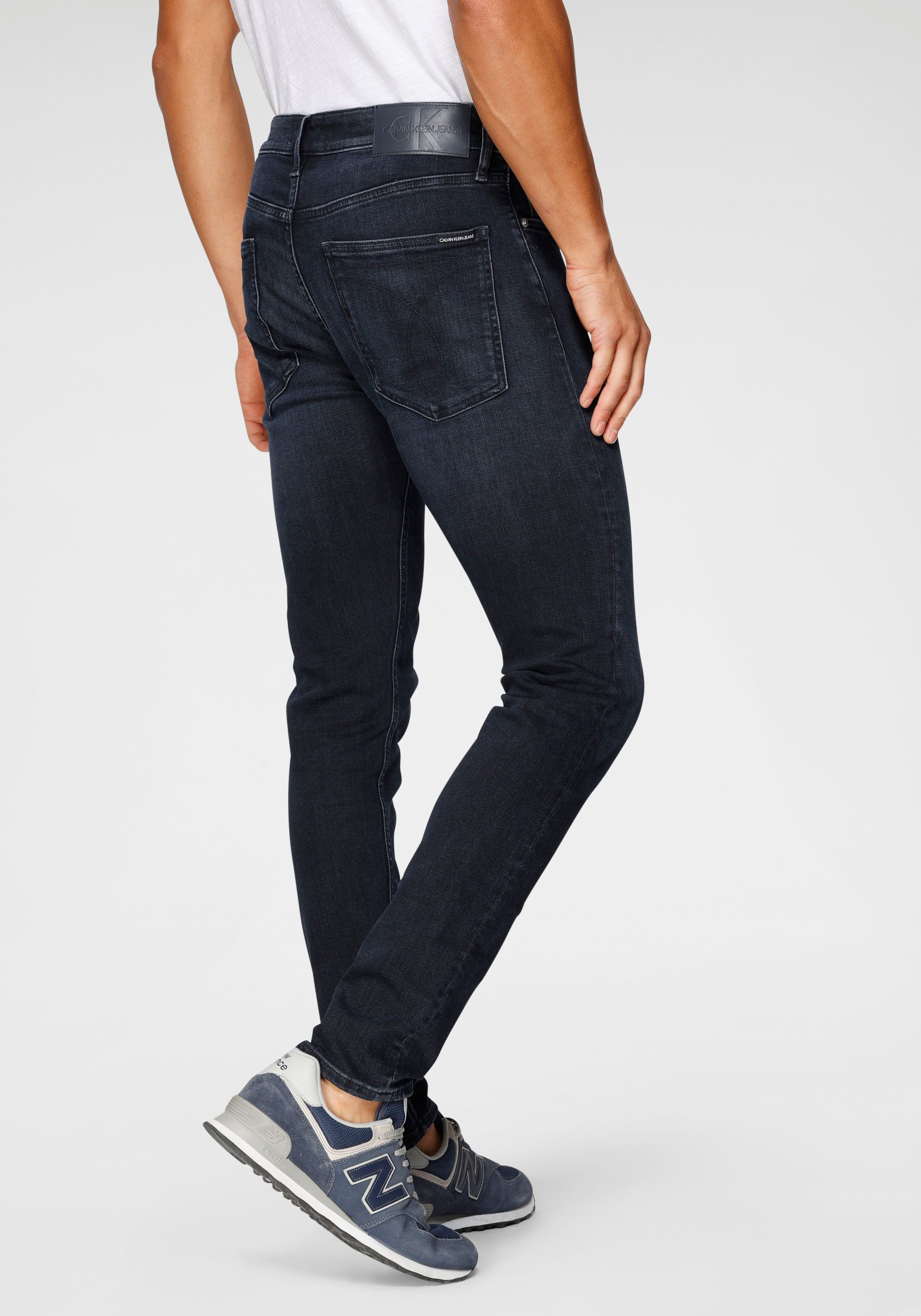 SKINNY Klein 016 Jeans Waschung blue-black CKJ Skinny-fit-Jeans Calvin modische