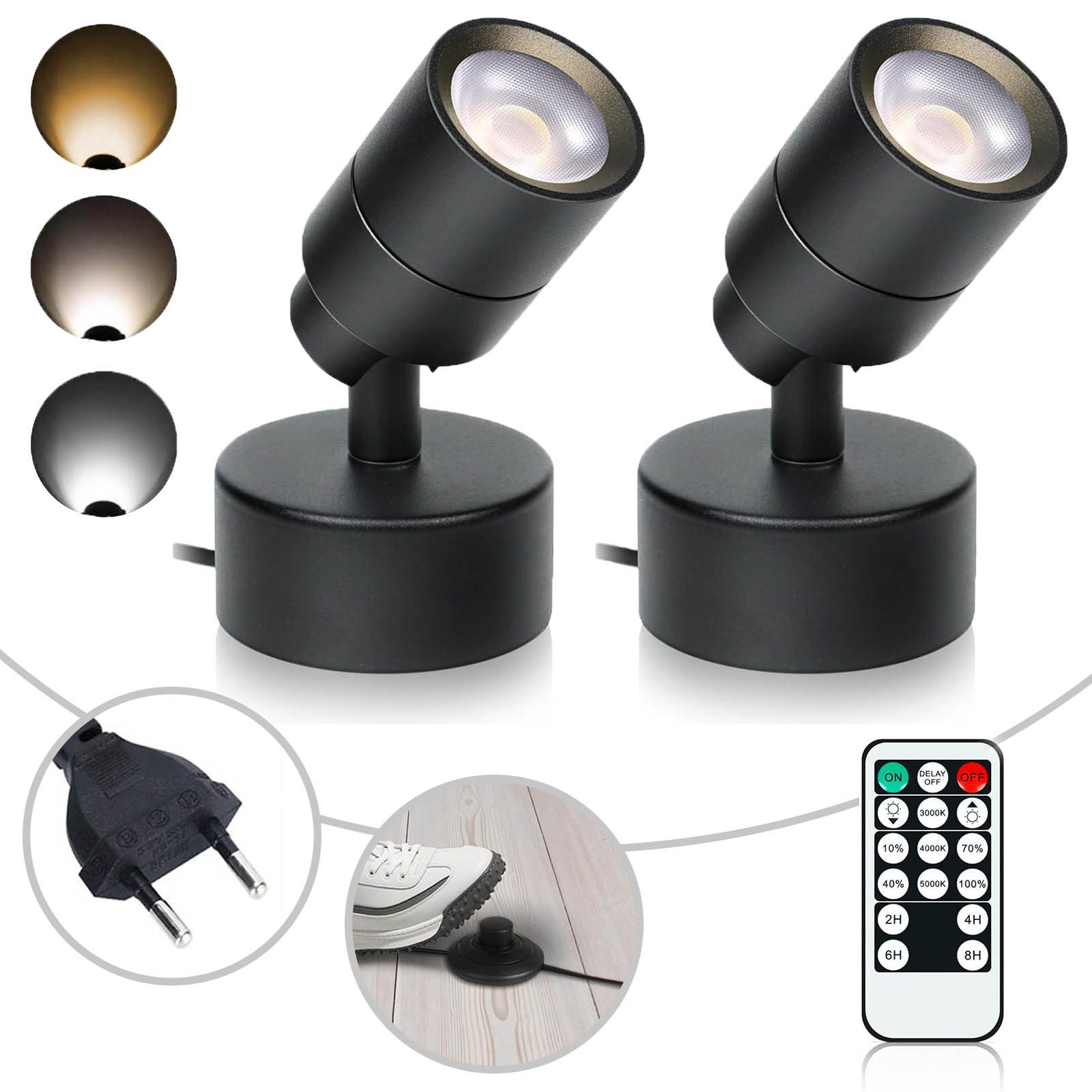 Jibenhome LED Deckenstrahler LED Wandstrahler Wandleuchte günstig online kaufen