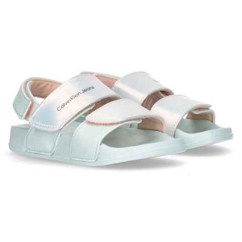 Calvin Klein Jeans VELCRO SANDAL Sandale, Sommerschuh, Klettschuh, Sandalette, mit Schimmer-Effekt