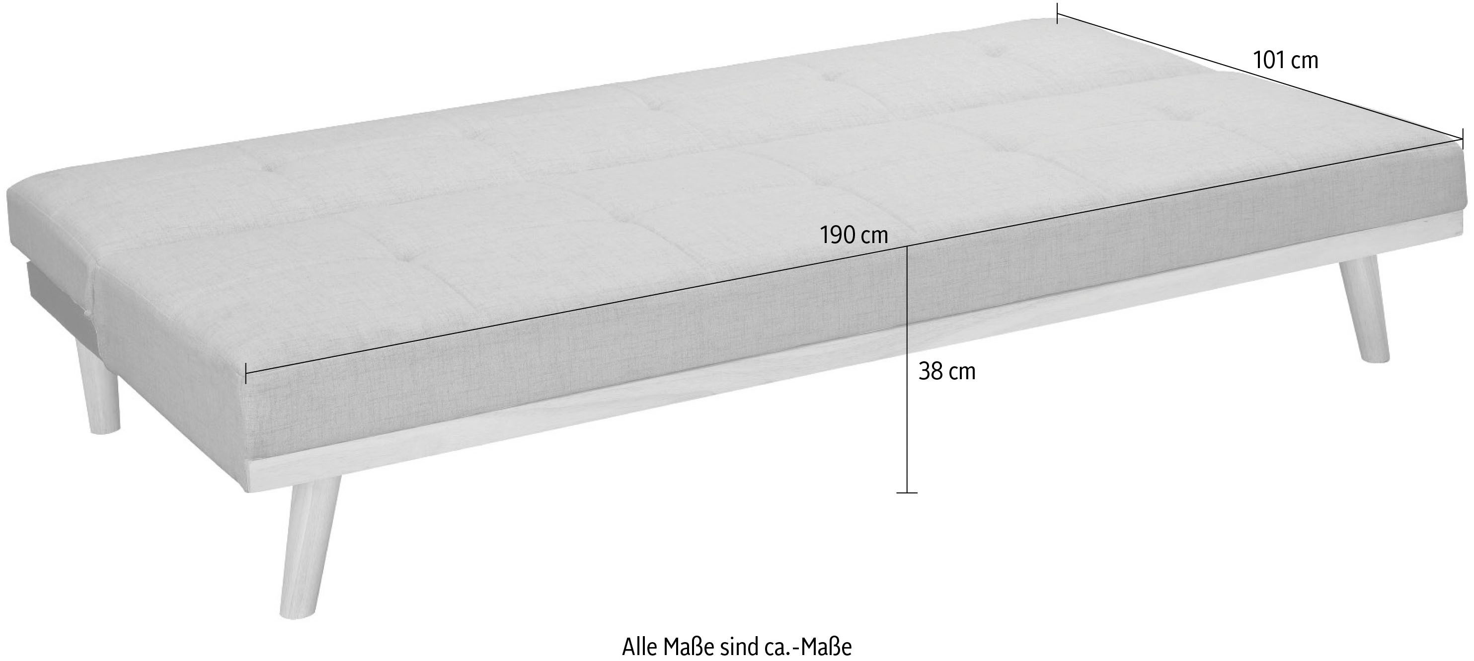 Dorel Home Schlafsofa Vicky, mit ausklappbarer Liegefläche