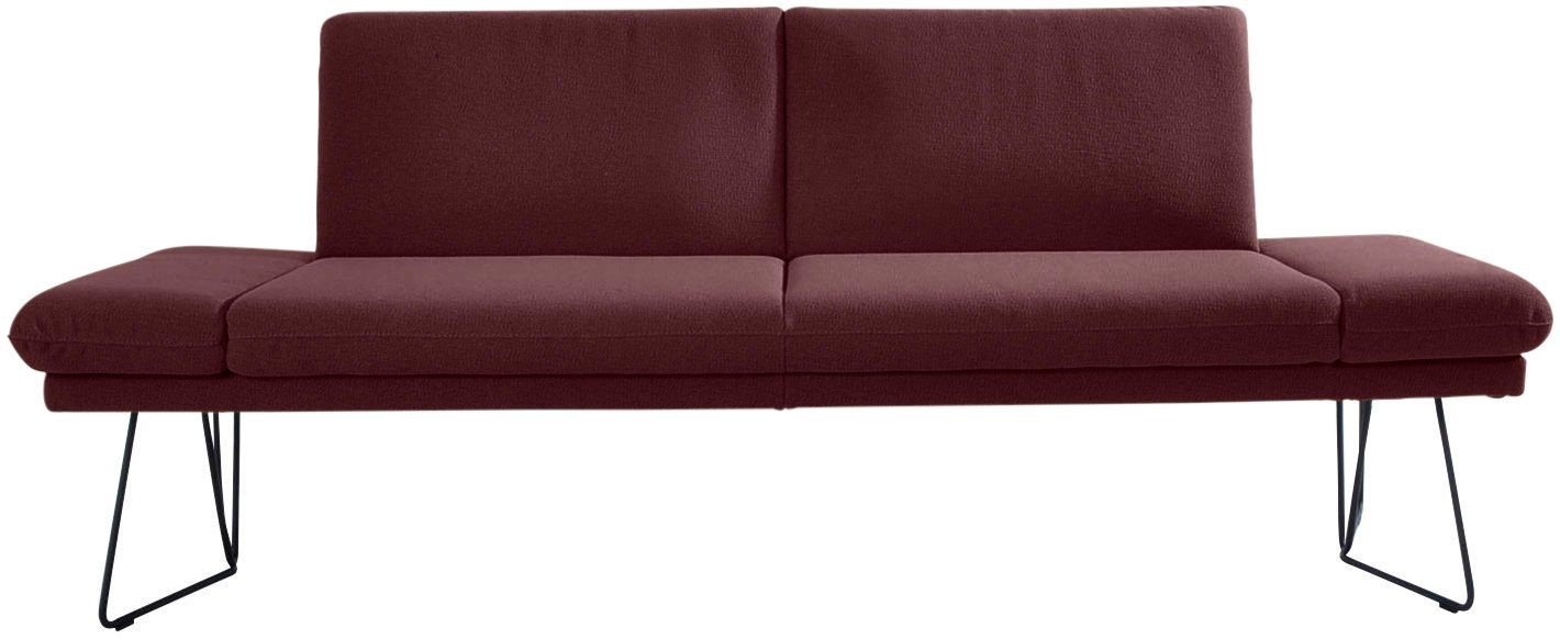 K+W Komfort & Wohnen Polsterbank Pego, Seitenteilverstellung, wahlweise in 206 oder 226cm