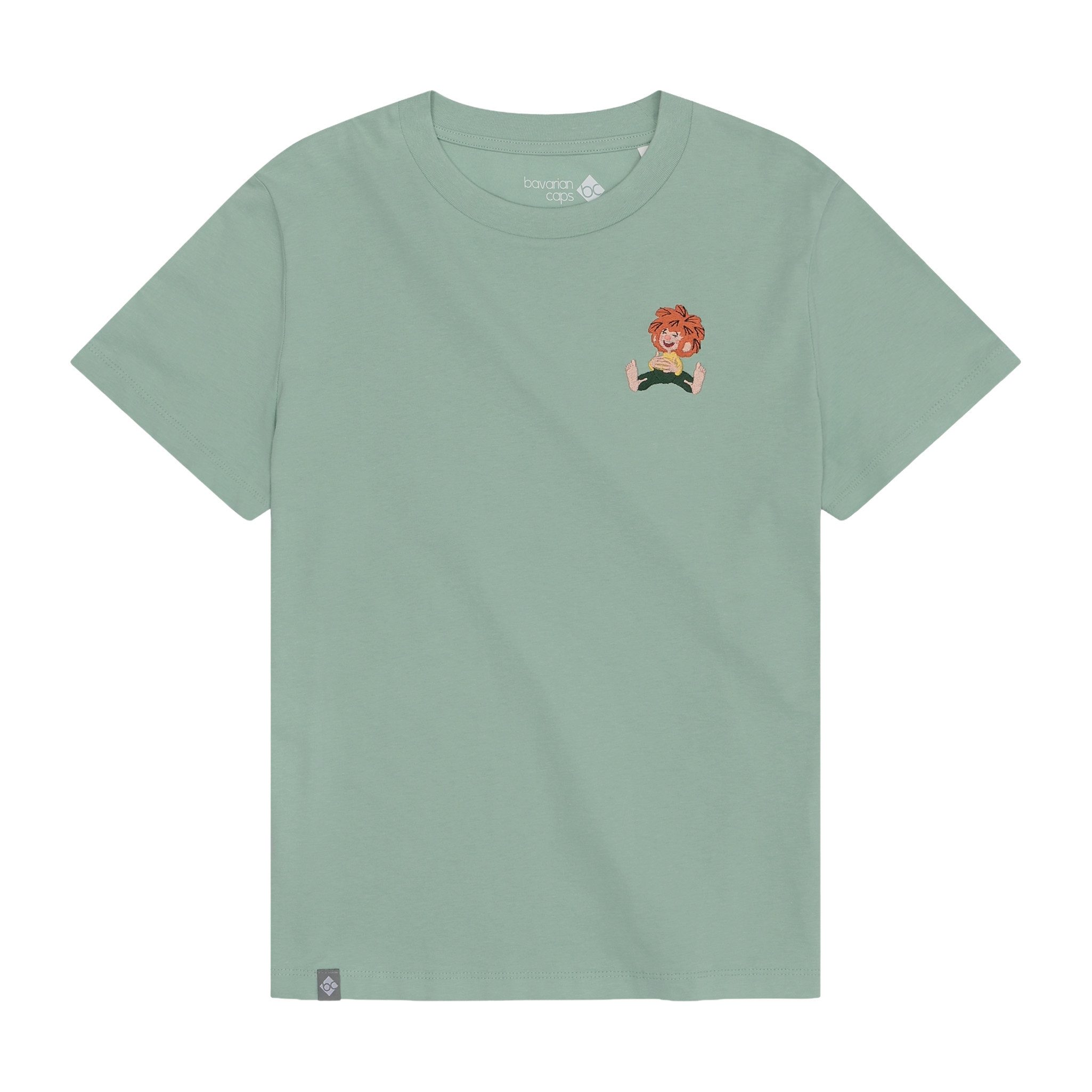Bavarian Caps T-Shirt Bavarian Caps Damen T-Shirt "Pumuckl Lacht" - minze (T-Shirt, T-Shirt)