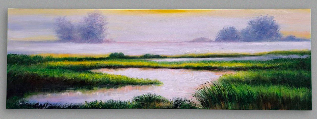 Xlmoebel Картина Minimalistische Ölgemälde mit klaren Linien Sofort, Hergestellt in Europa