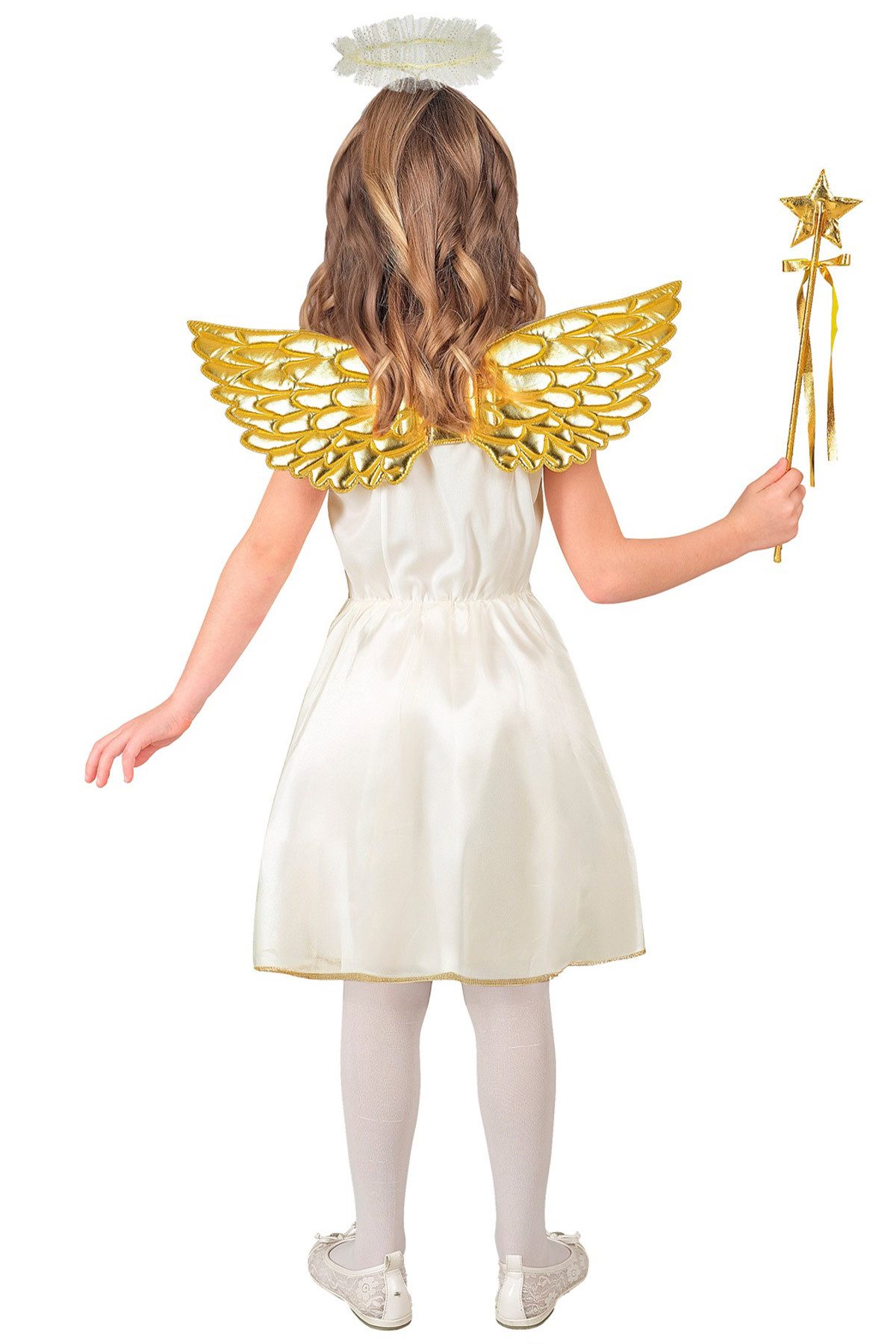 Widmann S.r.l. Engel-Kostüm Kostüm 'Engel' für Kinder Weiß Gold, Kleid, Flüge