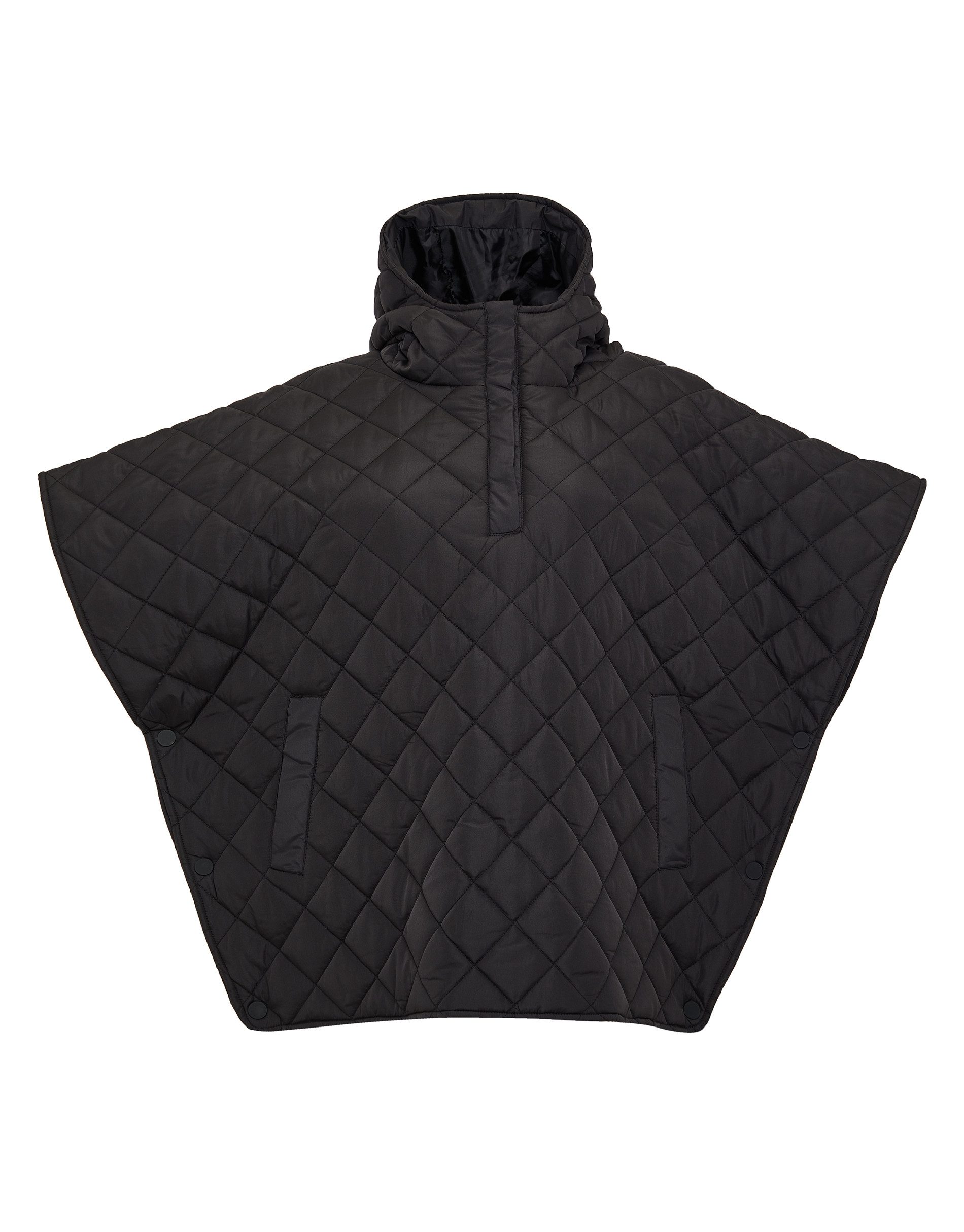 Threadbare Poncho Charlie mit hohem Kragen