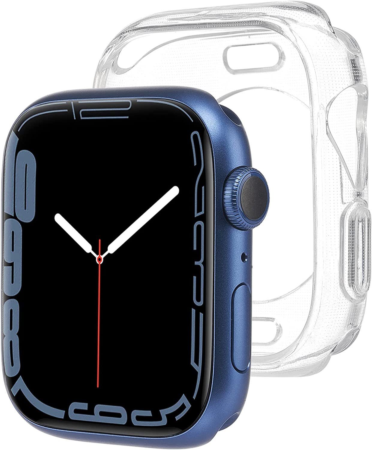 Case-Mate Smartwatch-Hülle Tough Clear Bumper, Stoßfeste Apple Watch Series 8 / Series 7 Hülle