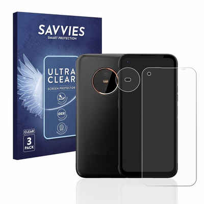 Savvies Schutzfolie für Gigaset GX6 (Display+Kamera), Displayschutzfolie, 6 Stück, Folie klar