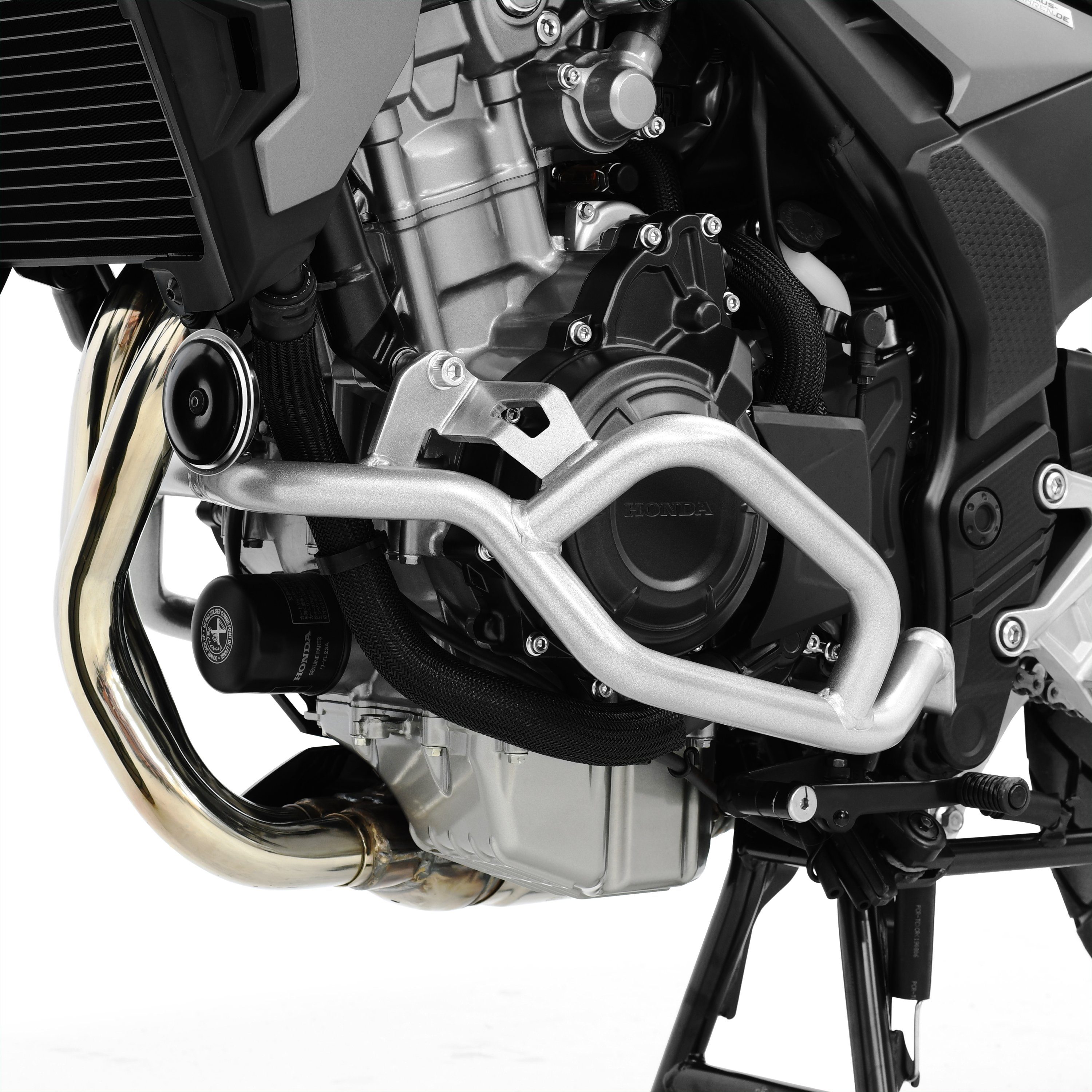 ZIEGER Motor-Schutzhülle Sturzbügel kompatibel mit Honda CB 500 F / CB 500 X silber