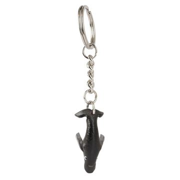 Monkimau Schlüsselanhänger Delfin Schlüsselanhänger Leder Tier Figur (Packung)