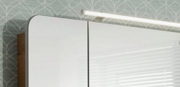 FACKELMANN Spiegelschrank Milano Badmöbel Schalter, Steckdose, Ambientebeleuchtung