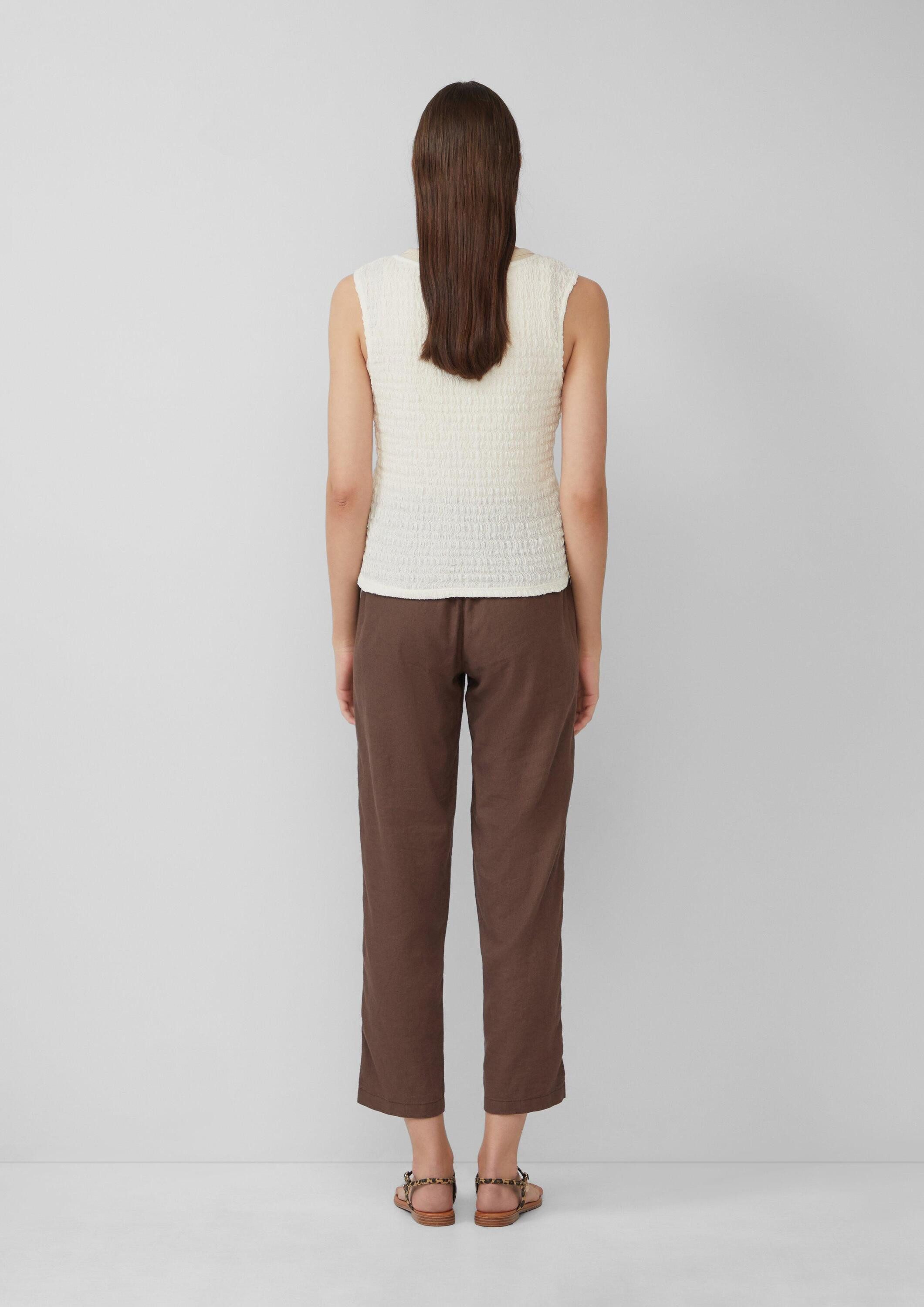 s.Oliver Funktionsweste Indoor-Weste Strukturierte Slim-Fit-Weste aus Baumwollmix