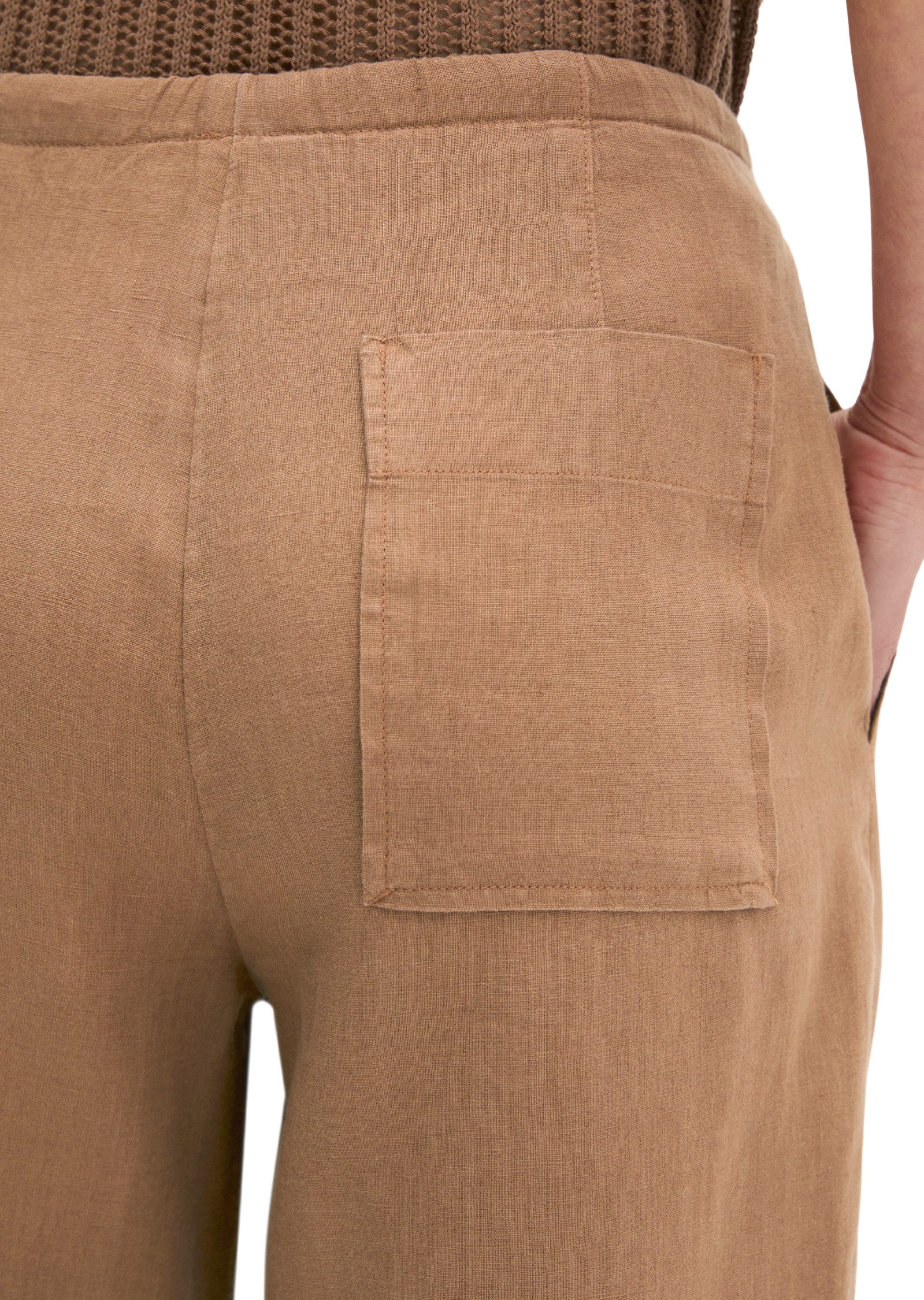 Marc O'Polo Chinohose mit elastischem Tunnelzug-Bund – Bild 4 von 5