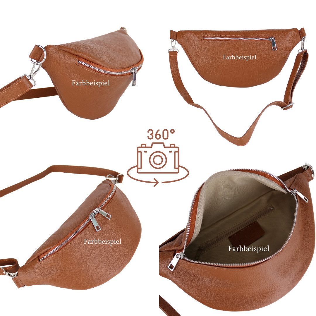 MIRROSI Bauchtasche Damen, Wildleder, Made in Italy, Umhängetasche, Brustta günstig online kaufen