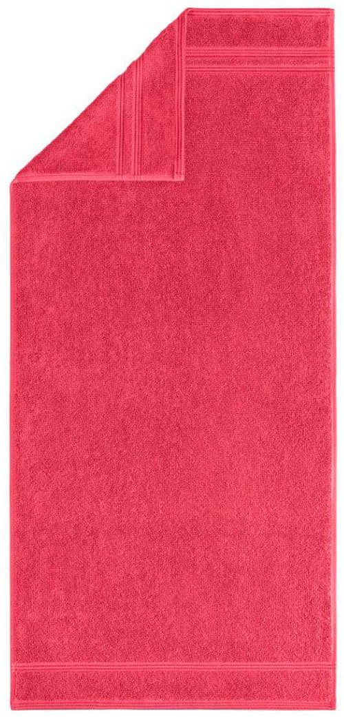 red Manhatten Egeria Handtuch Uni mit Baumwolle Frottier Programm Streifenbordüre, Gold, swedish (1-St), reine