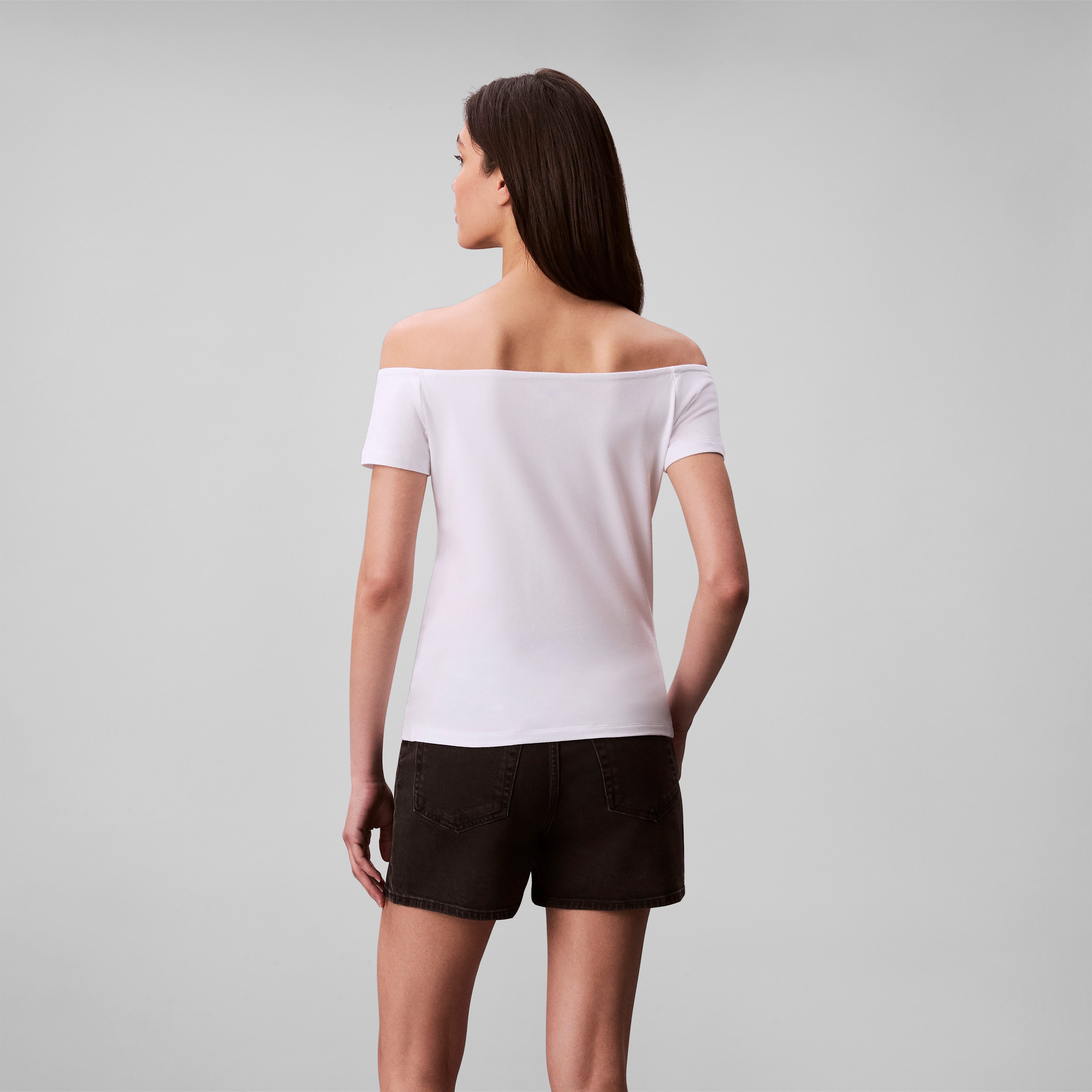 Calvin Klein Jeans Blusentop MNGRM OFF SHLDR STRT Mit tiefem Rundhalsaussch günstig online kaufen