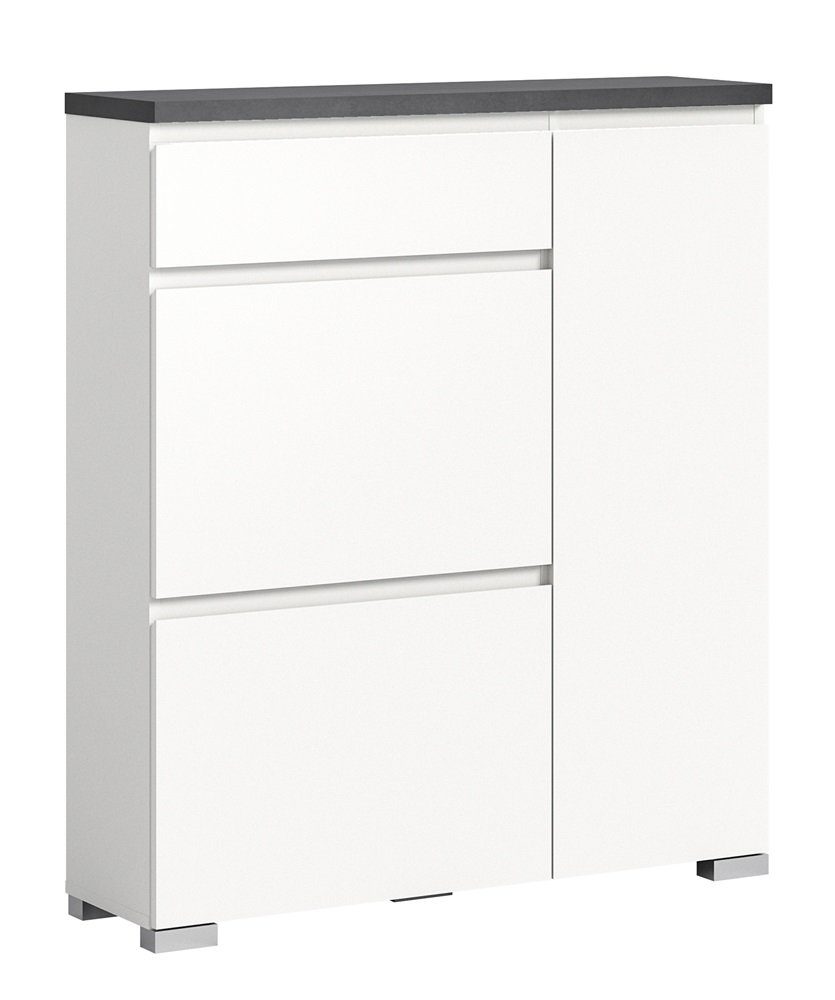 uno Schuhschrank   ¦ weiß ¦ Maße (cm): B: 95 H: 109 T: 27.0 Garderoben & Kl günstig online kaufen