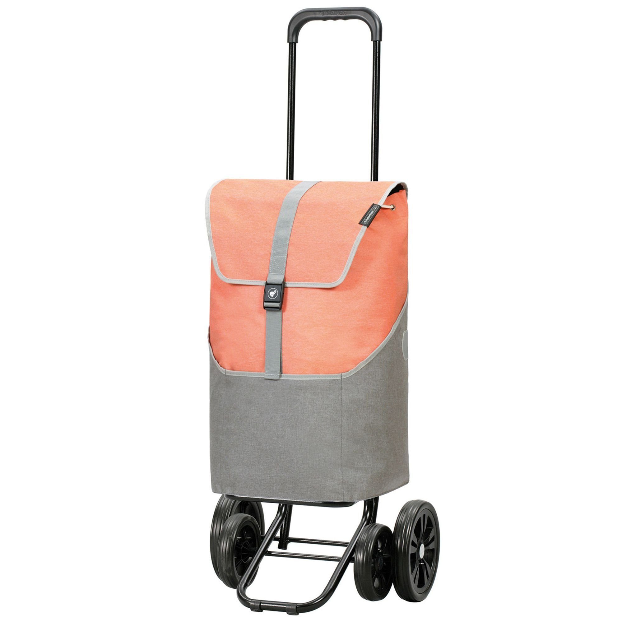 Andersen Einkaufstrolley Ausstattungen: Shopper, außen Griff, Tragegriff, 45 l, Reflektoren, arretierbarer Tasche(n) Quattro