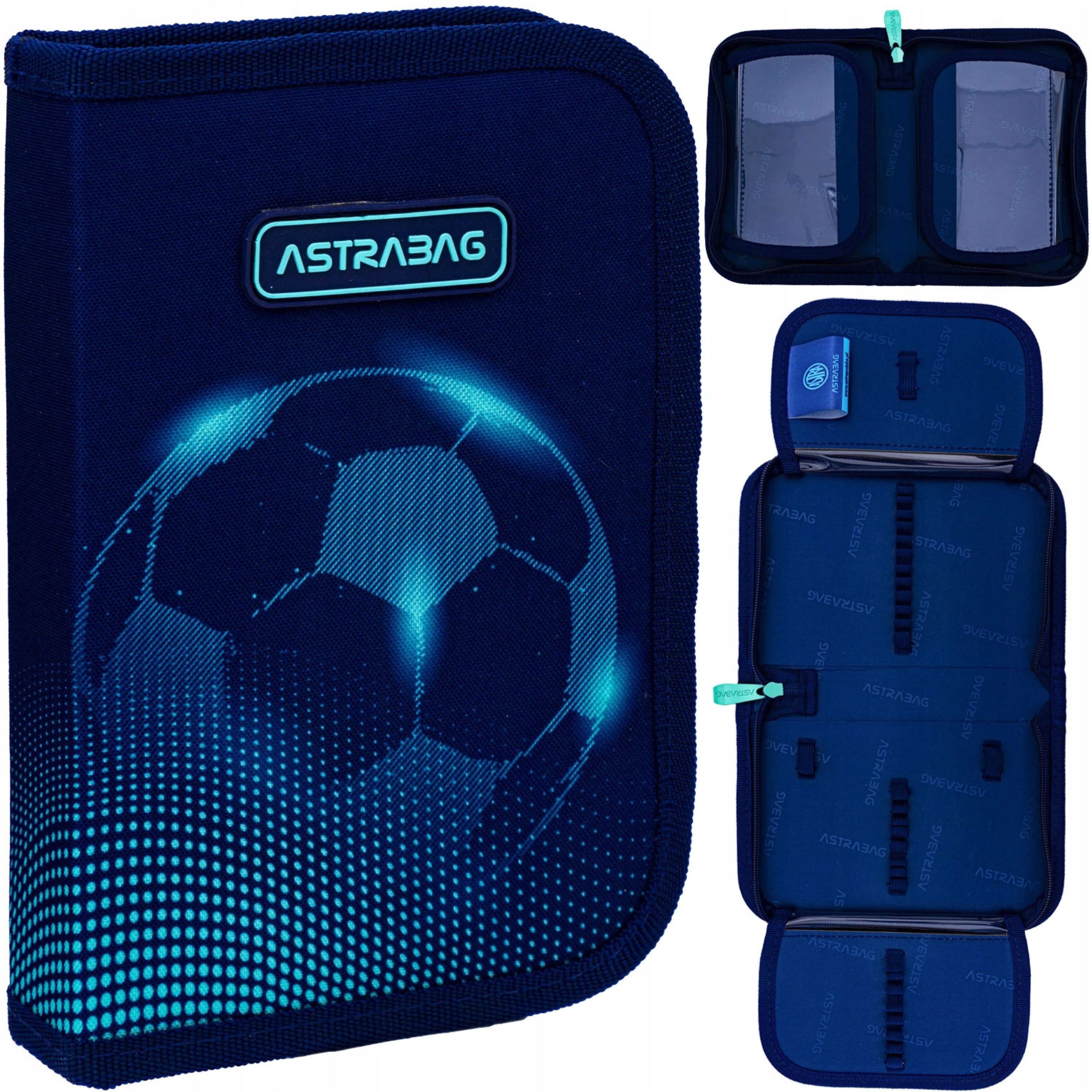 ASTRA Federmäppchen AstraBag Football Light Mäppchen 2-Klappen ohne Ausstattung AC1, (1-tlg)