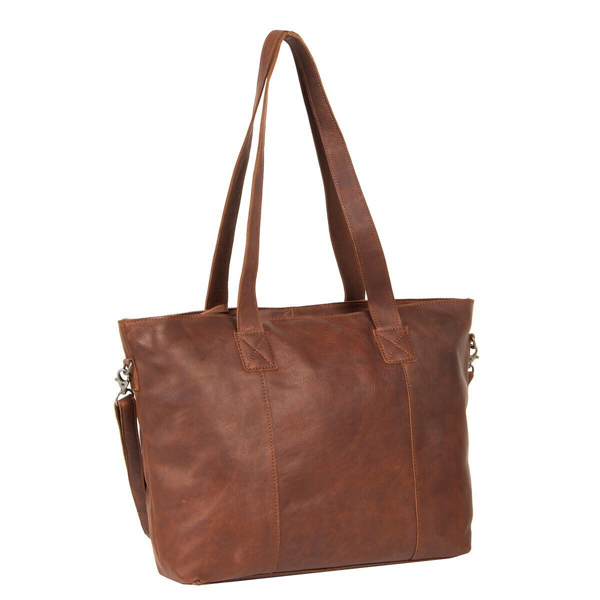 Justified Bags Shopper große echt Leder Damen Handtasche, Schultertasche, Unterarmtasche in vintage optik, abnehmbarer Schultergurt