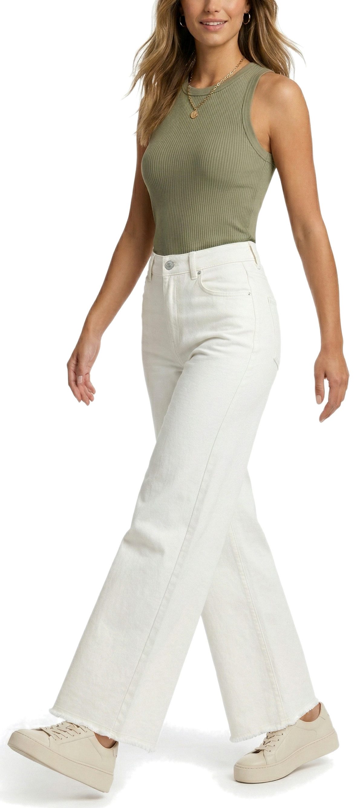 dy_mode Weite Jeans Damen High Waist Jeans mit Weite Beine Palazzo Hose Hig günstig online kaufen