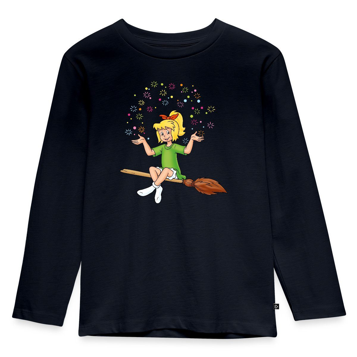 T-Shirt Bibi Blocksberg Sitzt Auf Kartoffelbrei Kinder Premium Langarmshirt