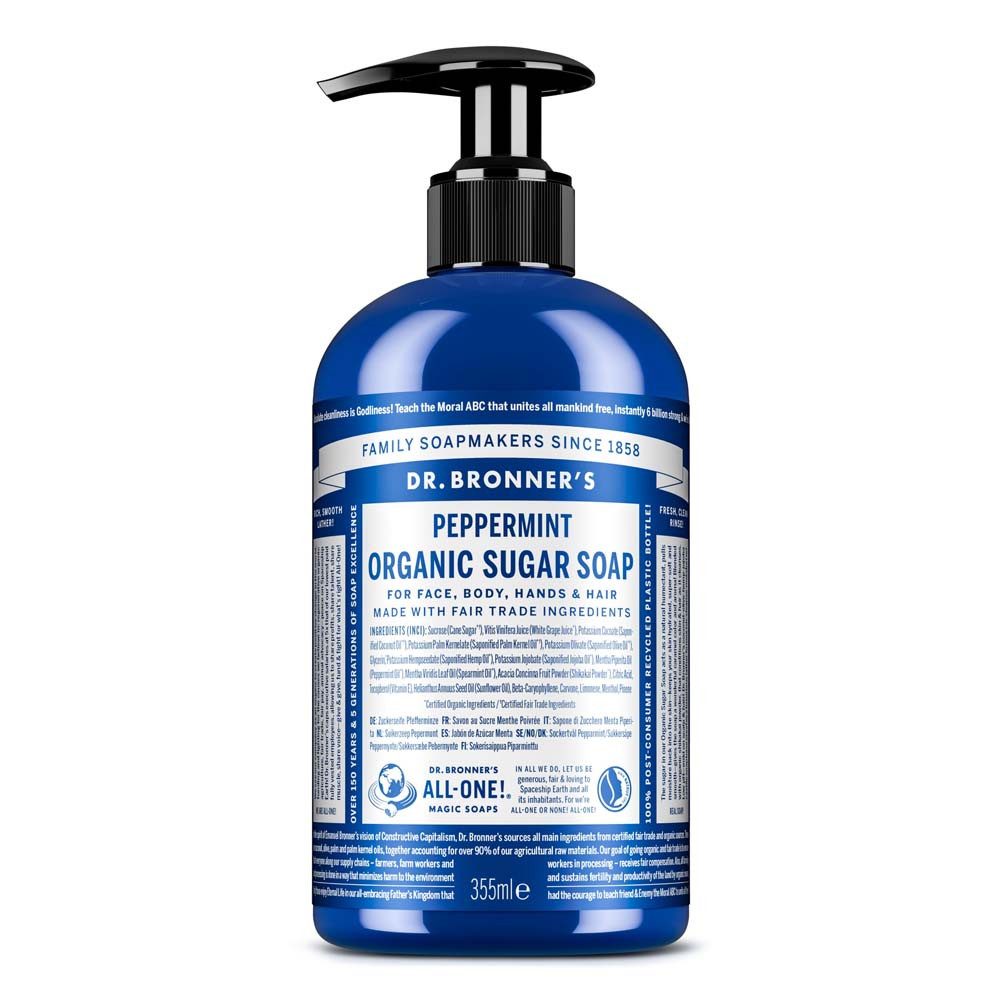 Dr. Bronners Flüssigseife Pfefferminze - Sugar Soap 355ml
