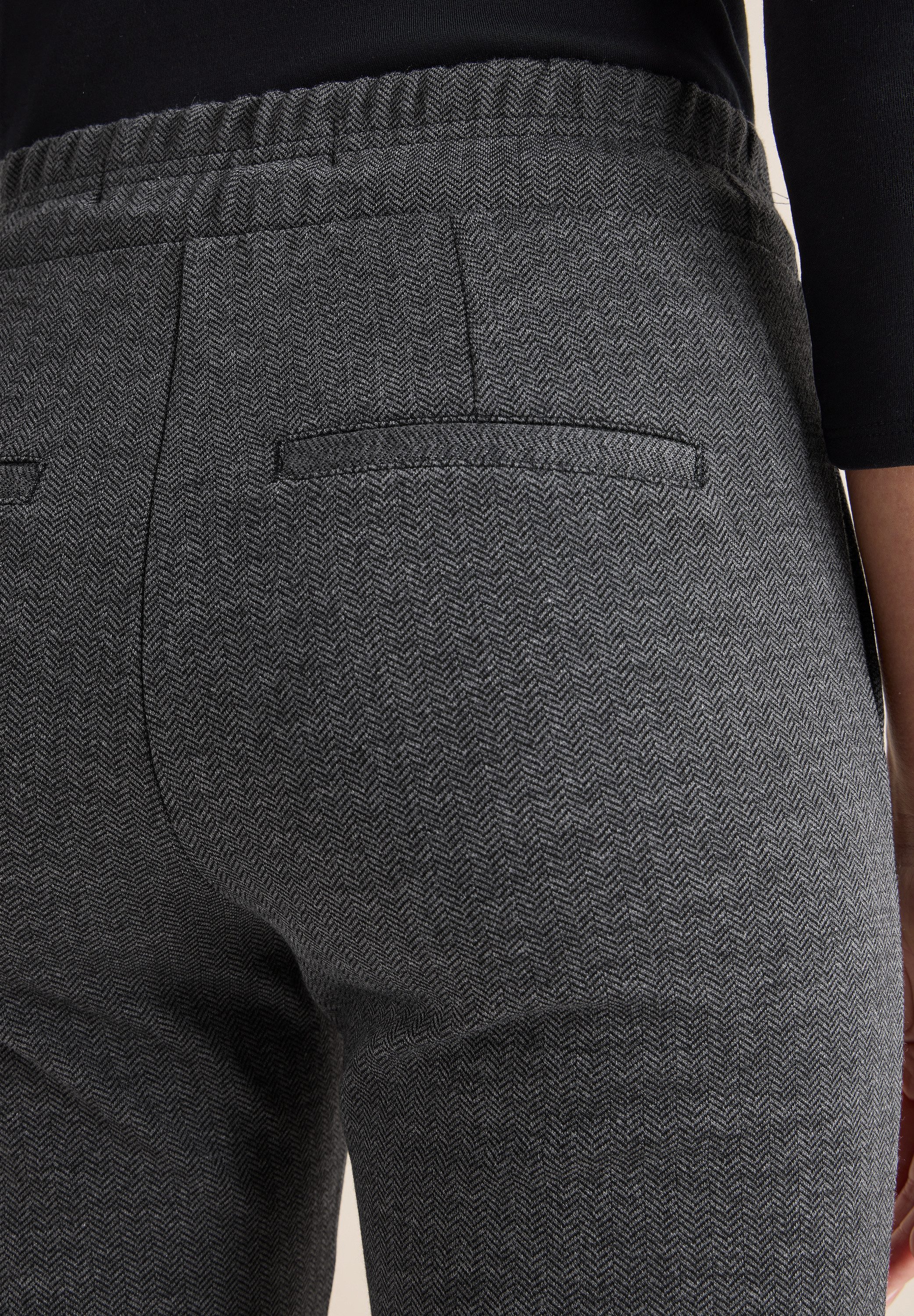CECIL Stoffhose Style Tracey mit Gummibund und Kordelzug